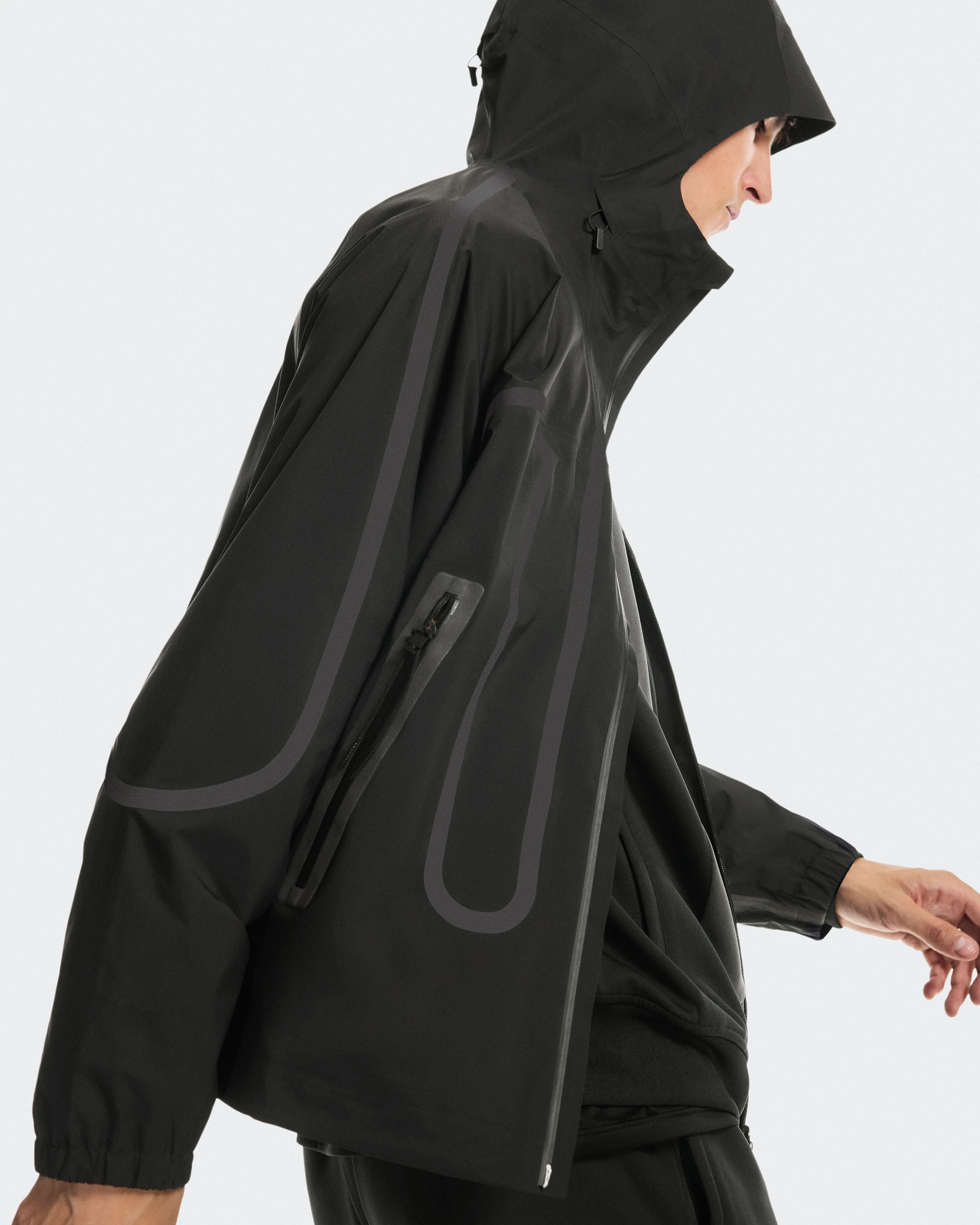 On Waterproof Jacket IKON Black Unisex Jackets