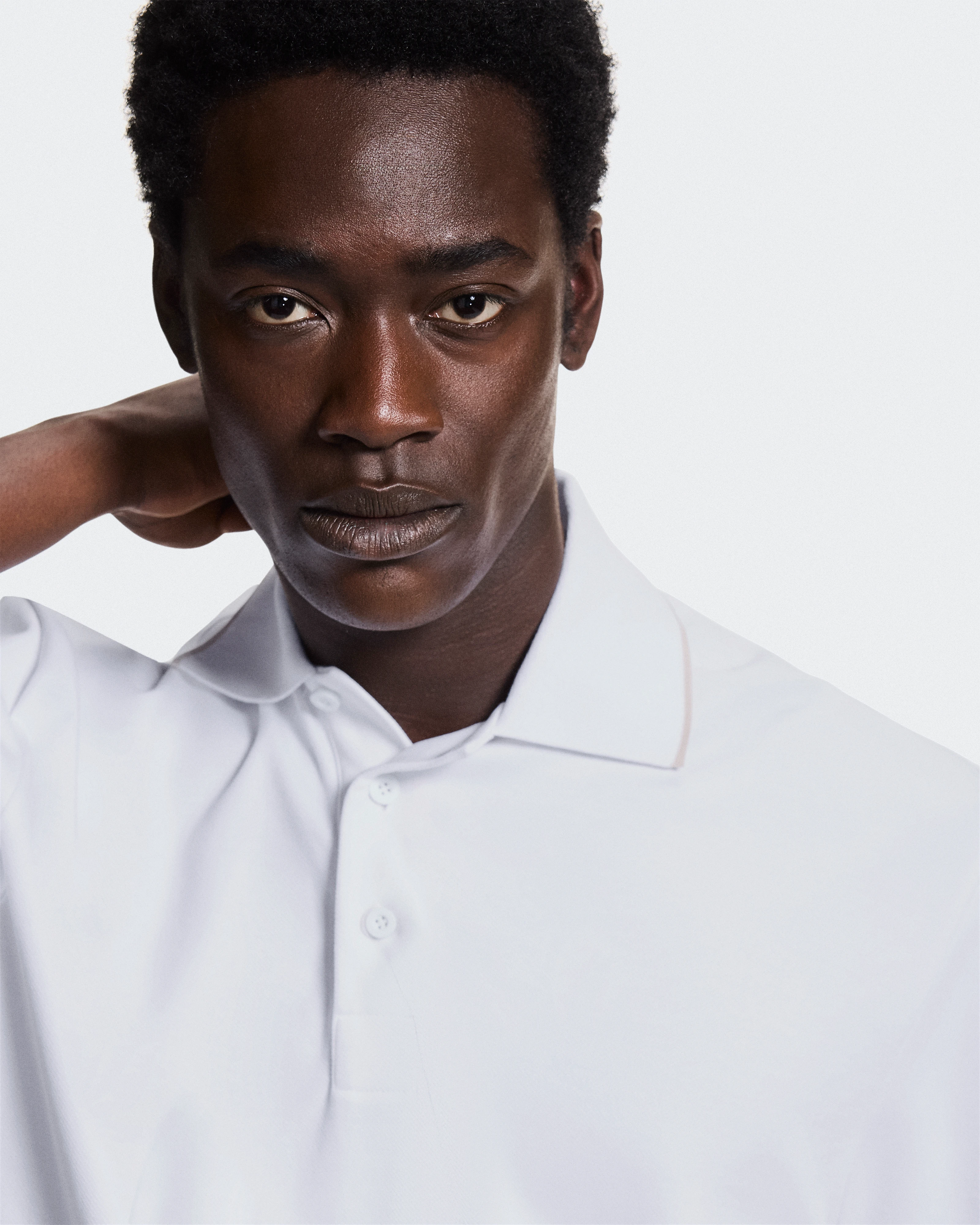 On Courtside Polo White & Sand Men Tops and t-shirts
