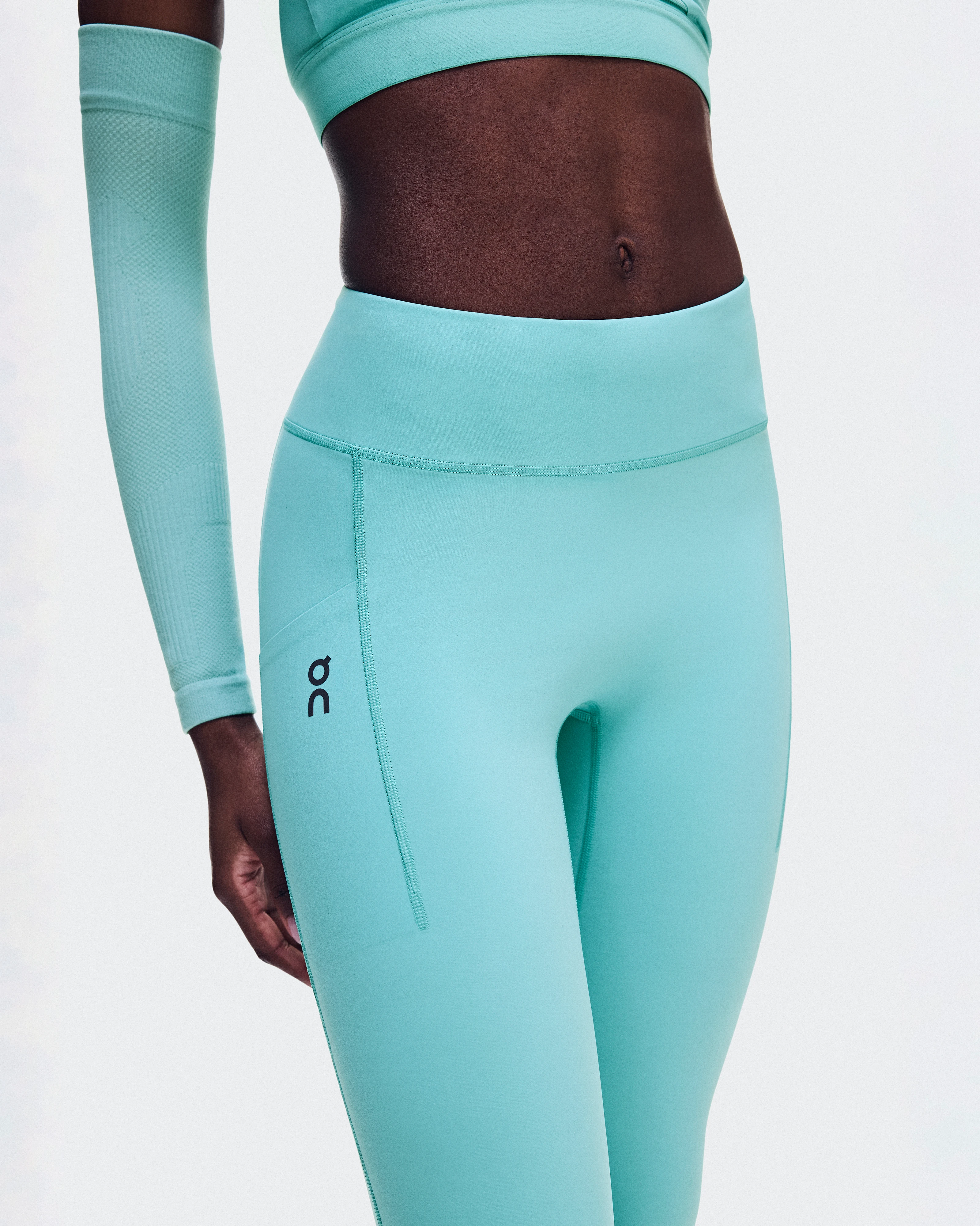 On Performance Tights 7/8 Aquamarine Women Tights