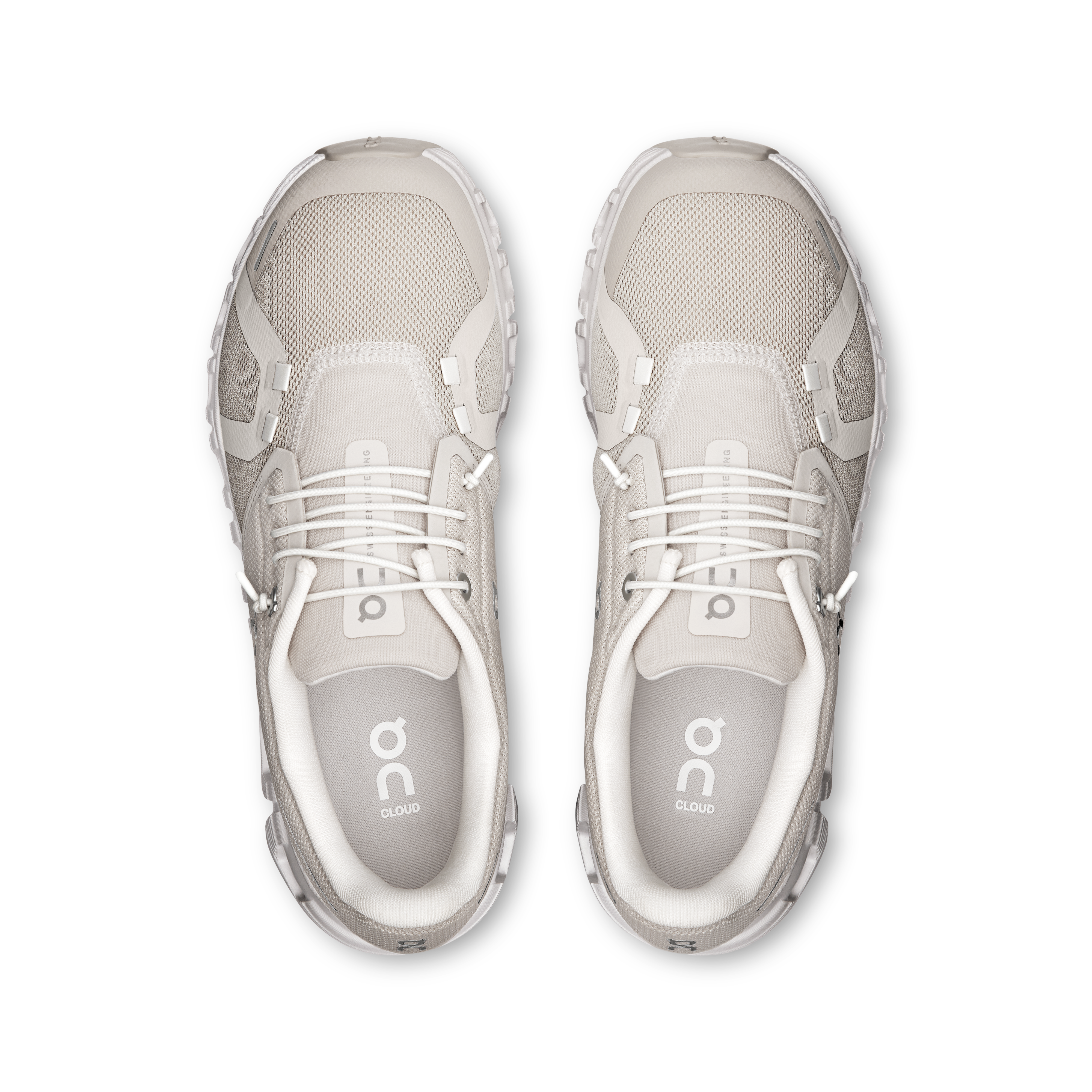 On Cloud 6 Wide Pearl & White Women Active life Shoes
