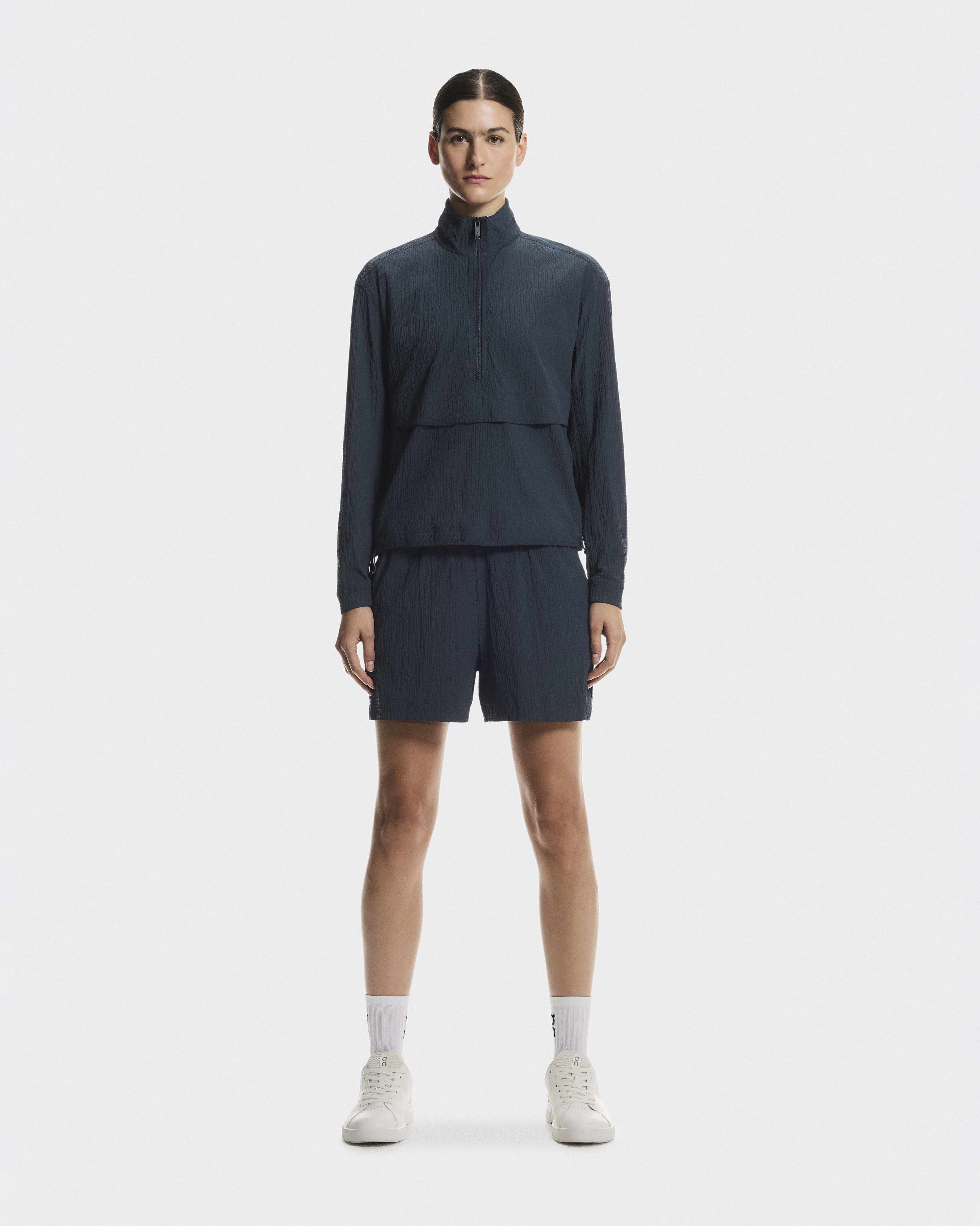 Courtside 1/2 Zip Eaze Hoodie in Midnight