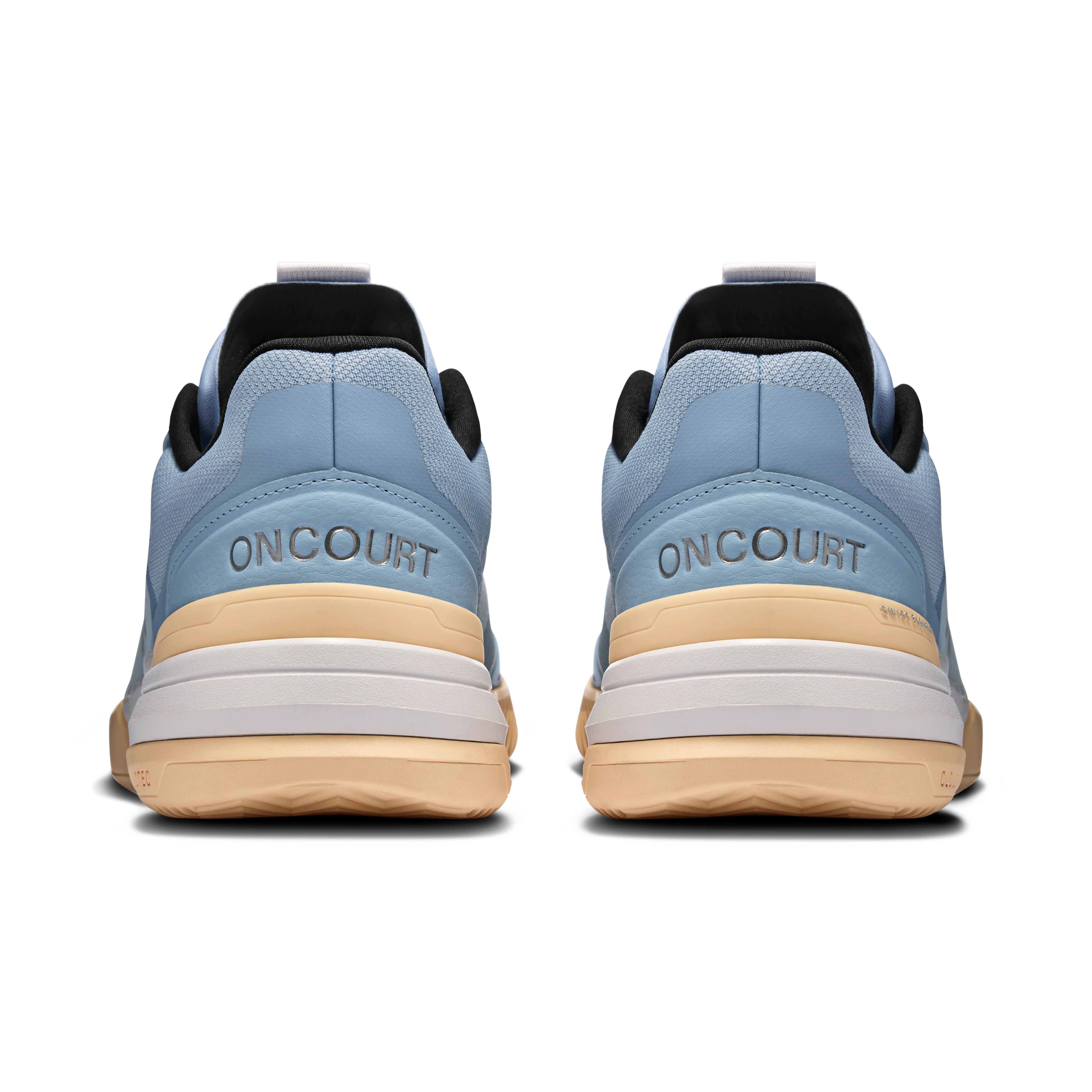 On THE ROGER Advantage Pro Clay Chambray & Blonde Women Tennis Shoes