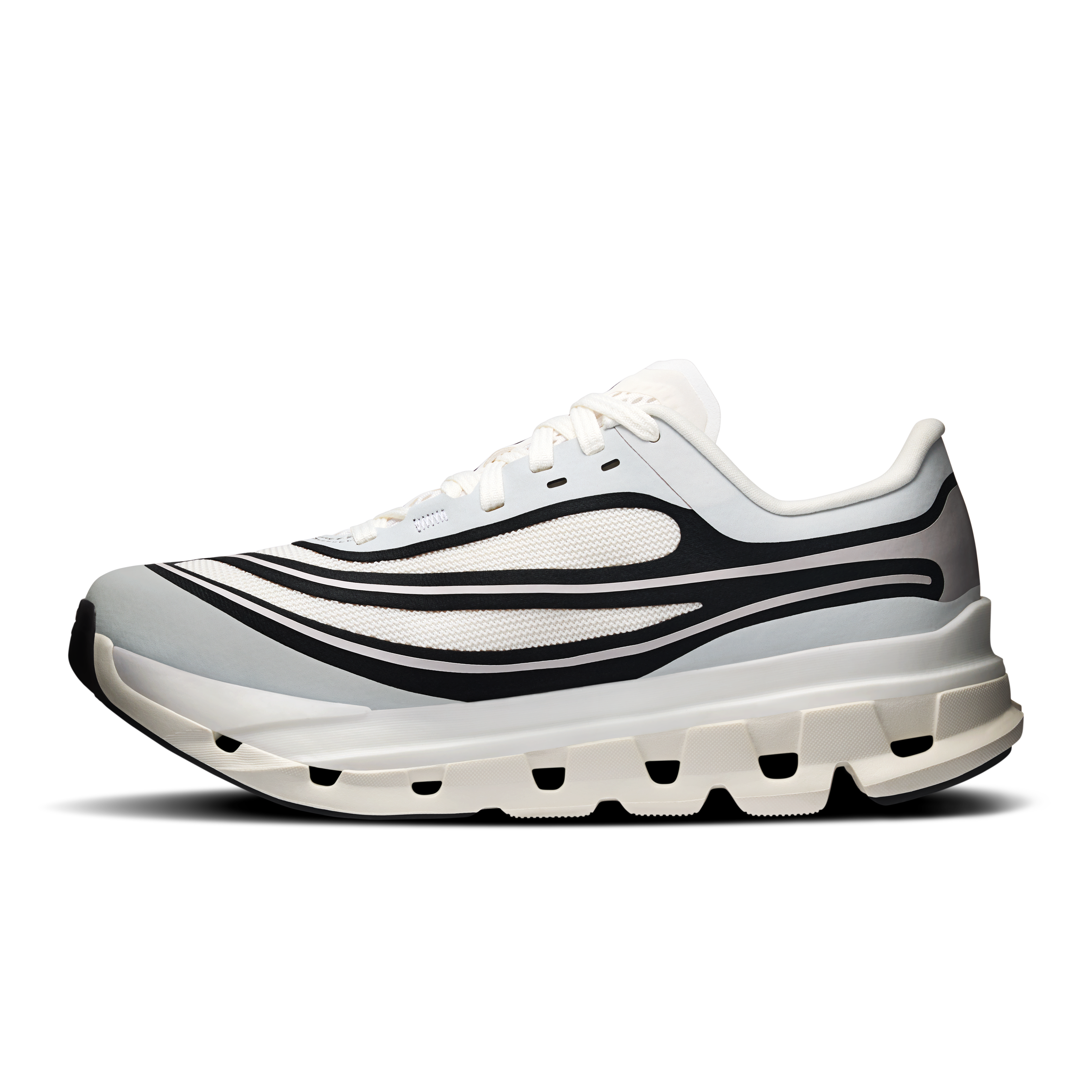 On Cloudflow 5 AD Ivory & Black Women Active life Shoes