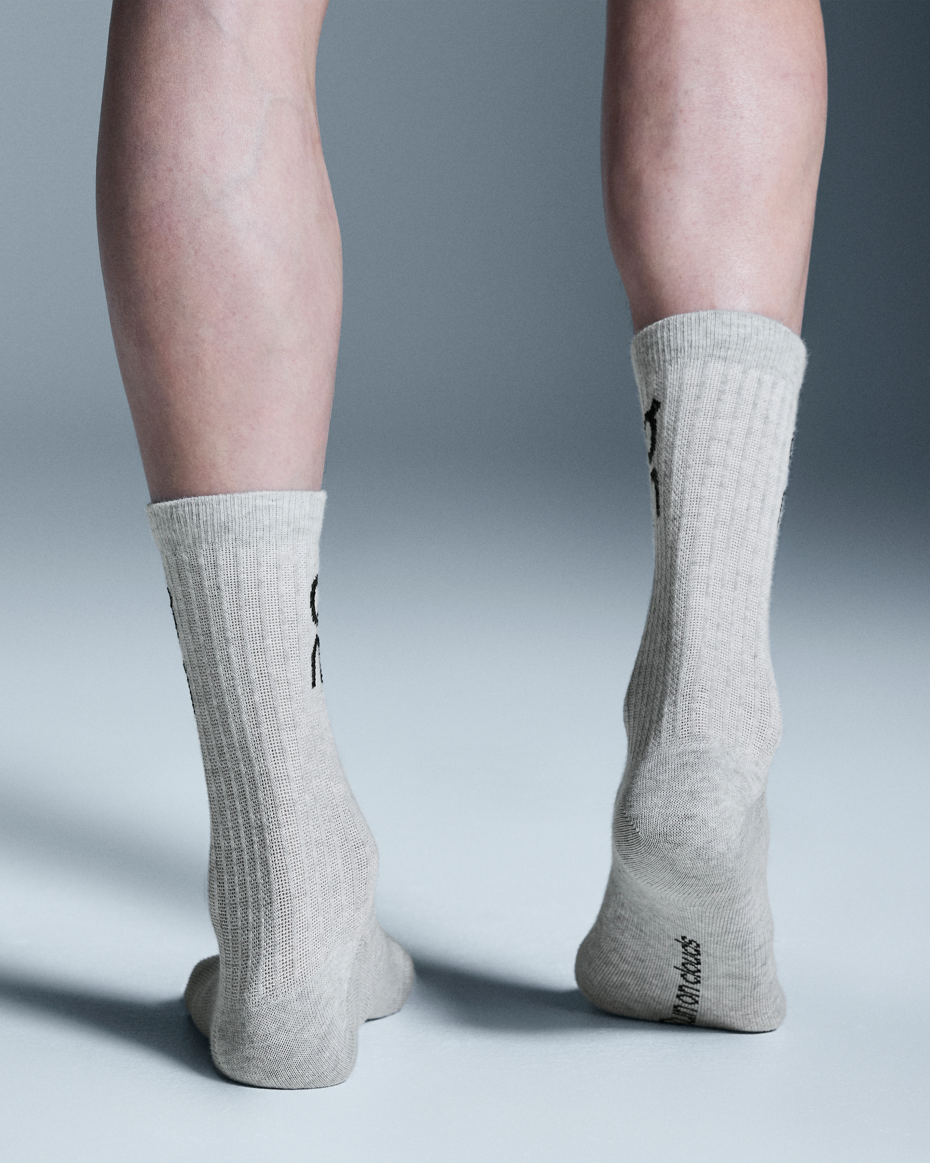 On Logo Sock High 3P Heather Gray Unisex Socks
