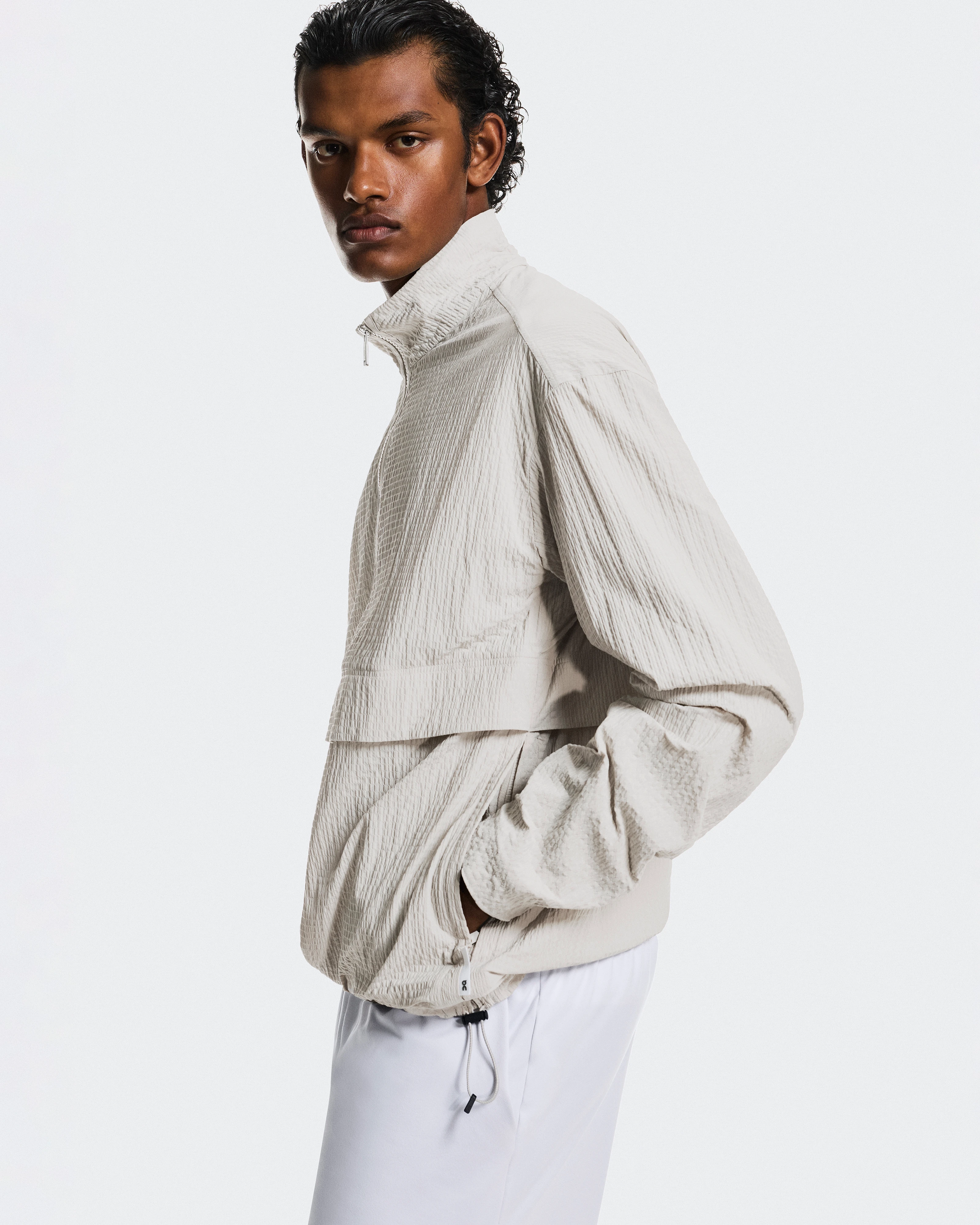 On Courtside 1/2 Zip Eaze Sand Men Hoodies and sweatshirts