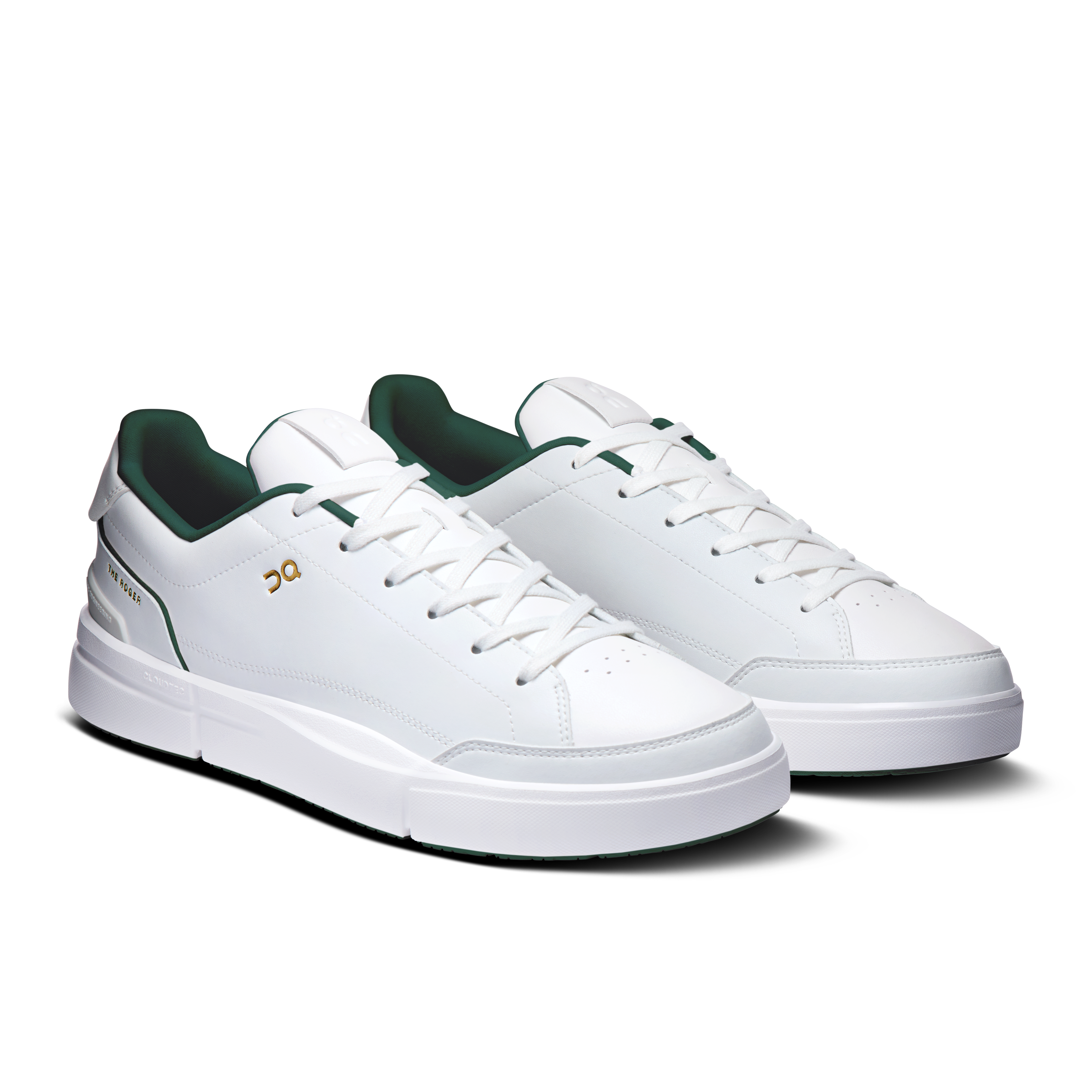 On THE ROGER Centre Court White & Evergreen Men Active life Shoes
