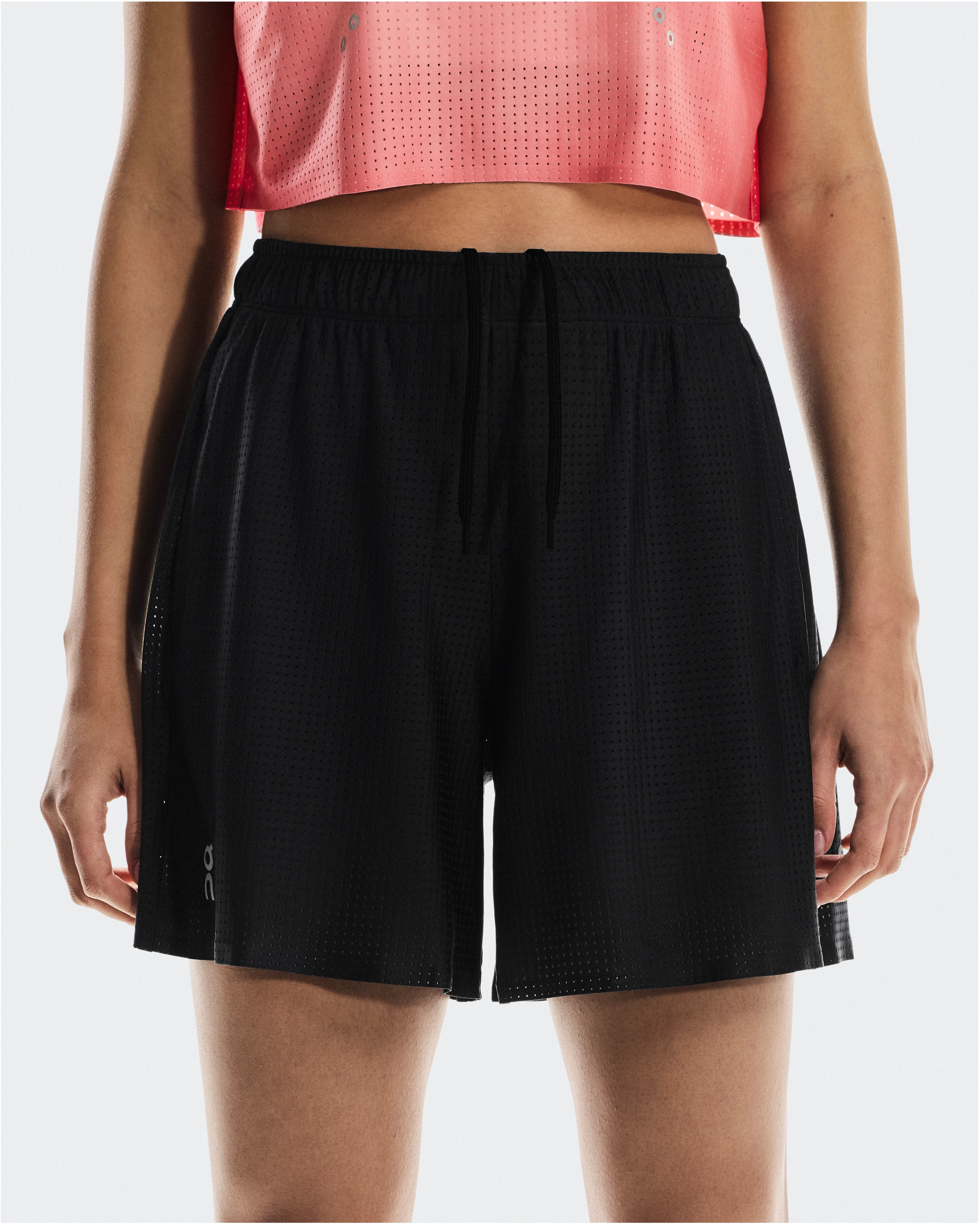 On Pace Mesh Shorts Black Women Shorts