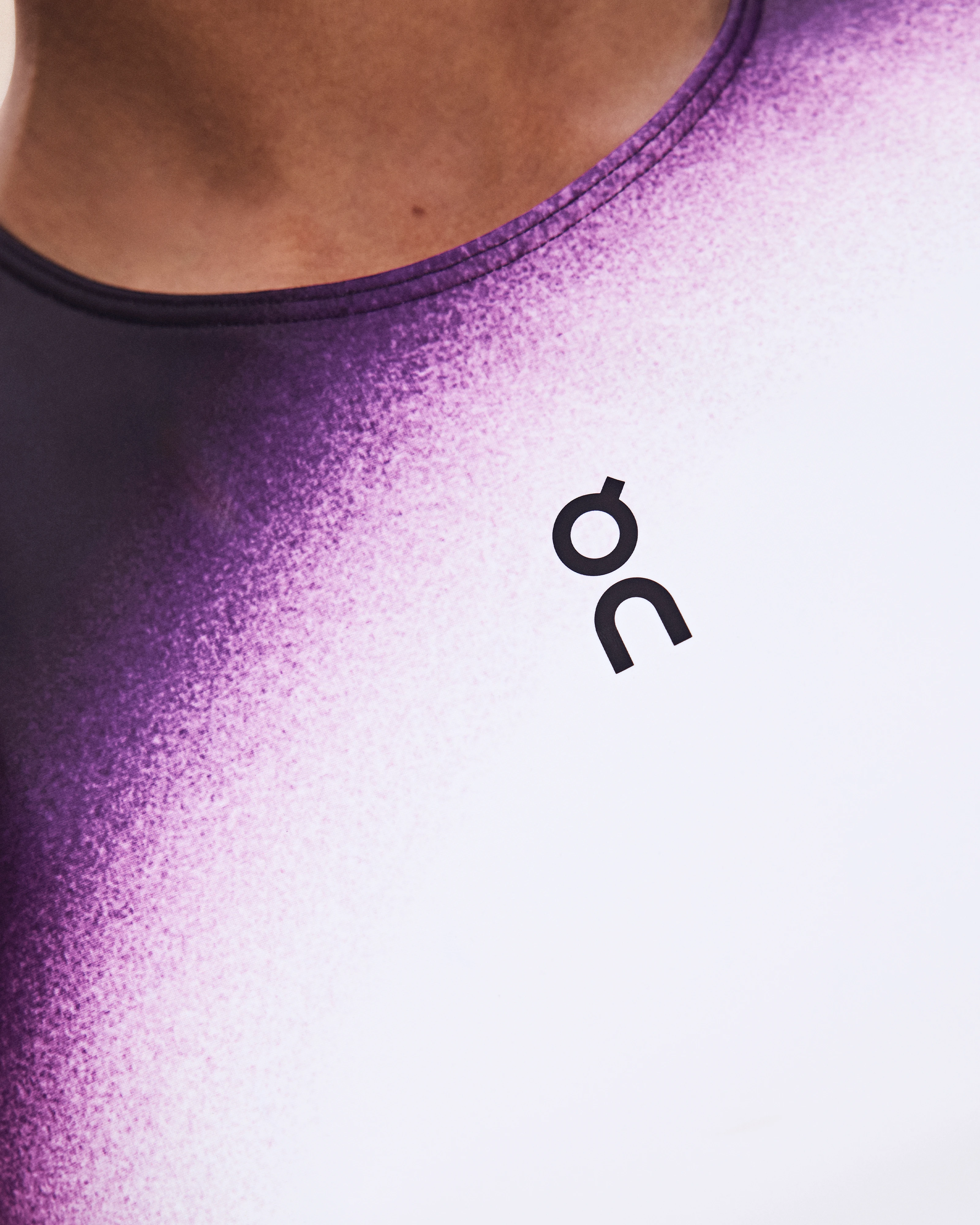 On Court Crop Top Swing White & Cassis Women Tops and t-shirts