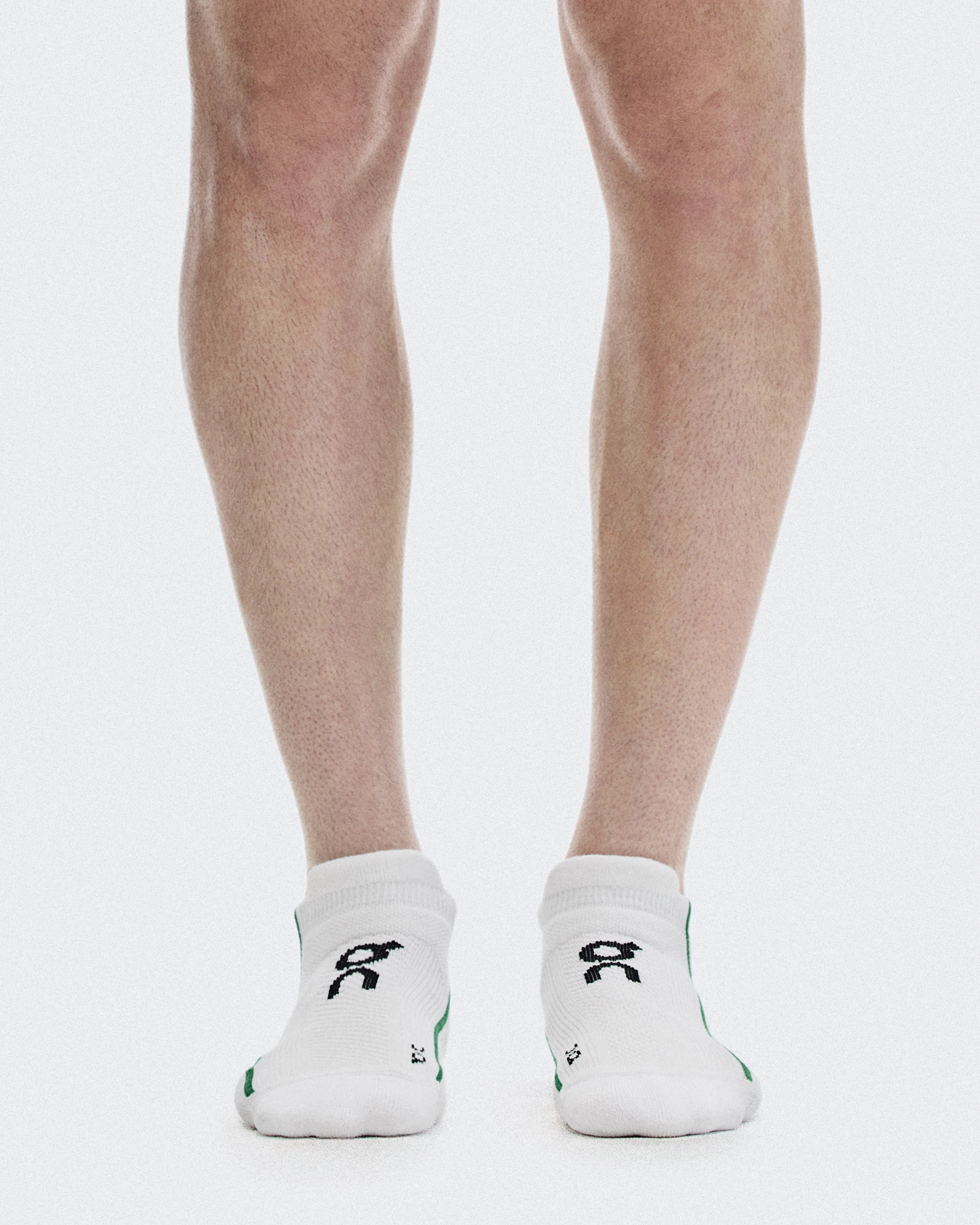 Court Sock Low in White/Neem