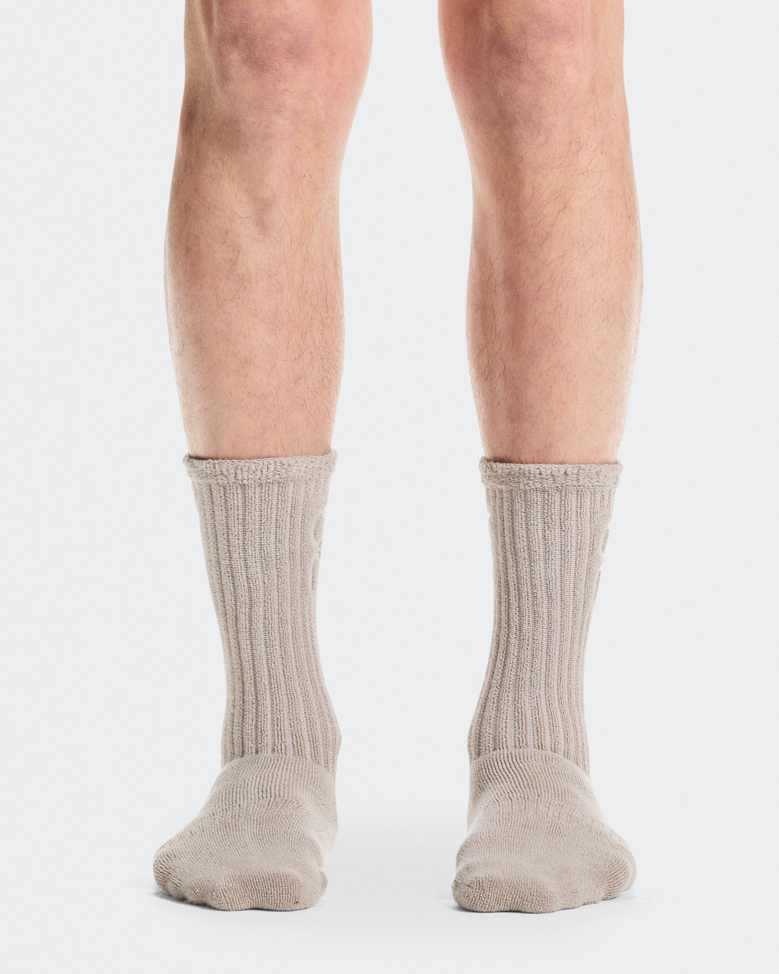 On Terry Sock High Fog Unisex Socks