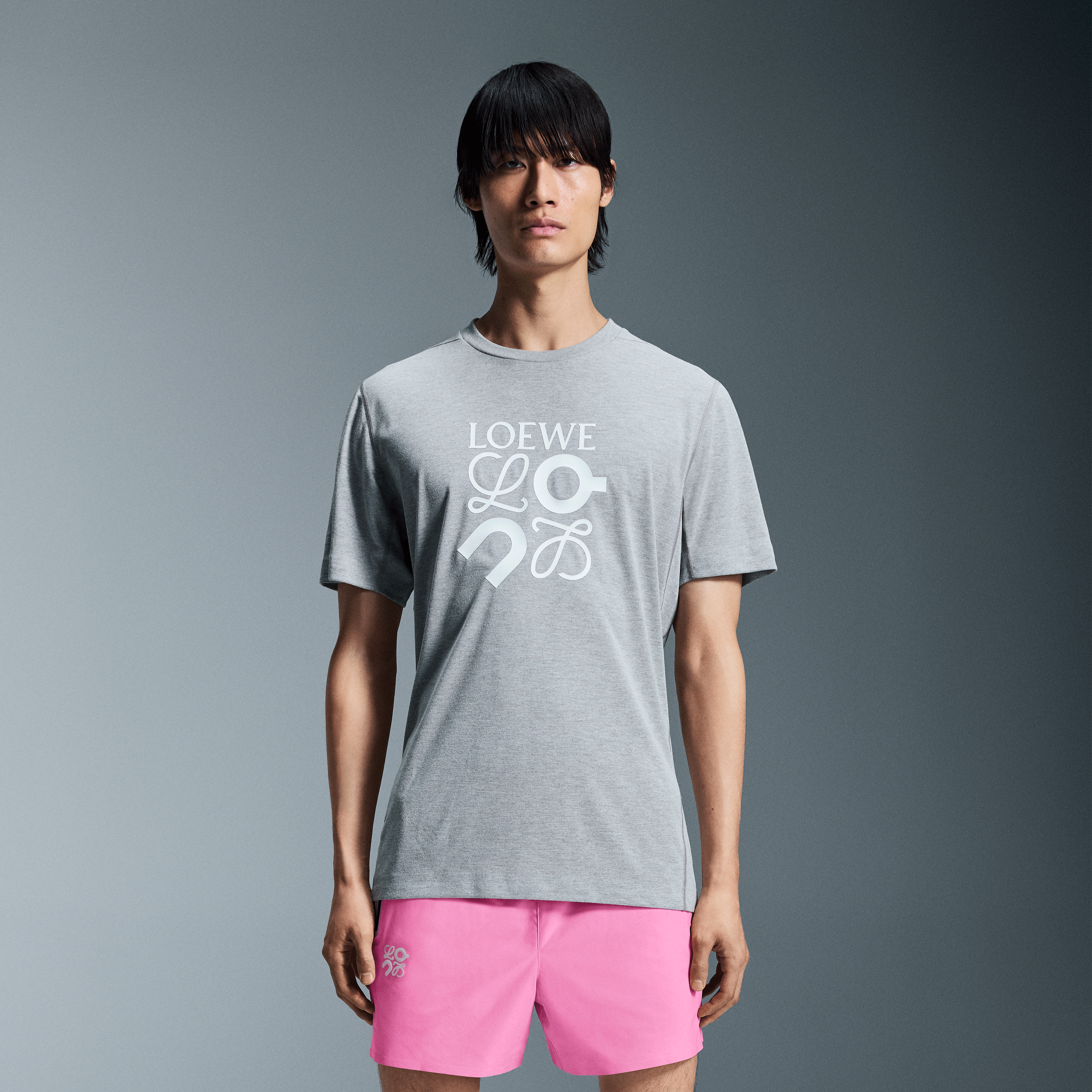 On Active T-Shirt LOEWE Grey Melange Men – Versatile workouts, limited edition, LOEWE × On Tops and t-shirts