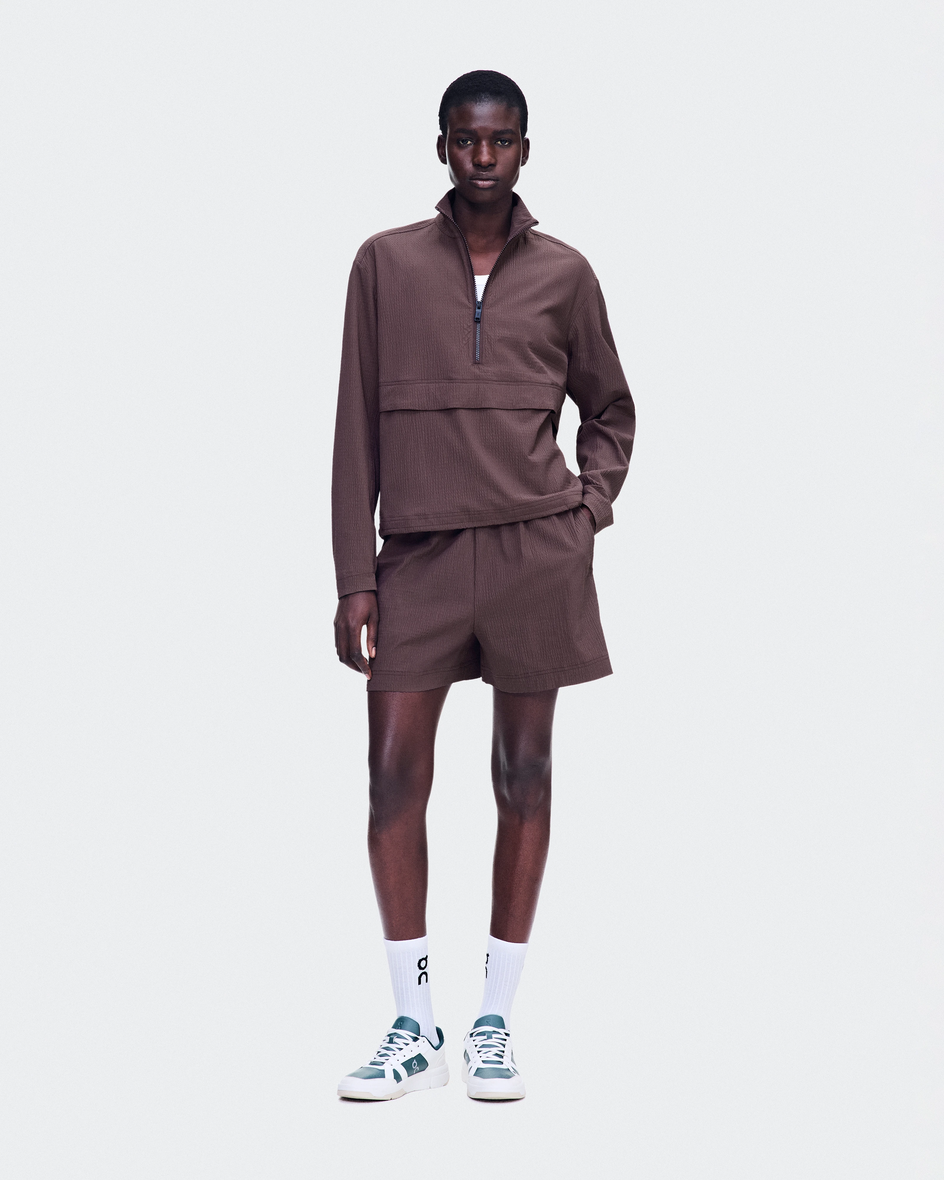 On Courtside 1/2 Zip Eaze Mulberry Women Hoodies and sweatshirts