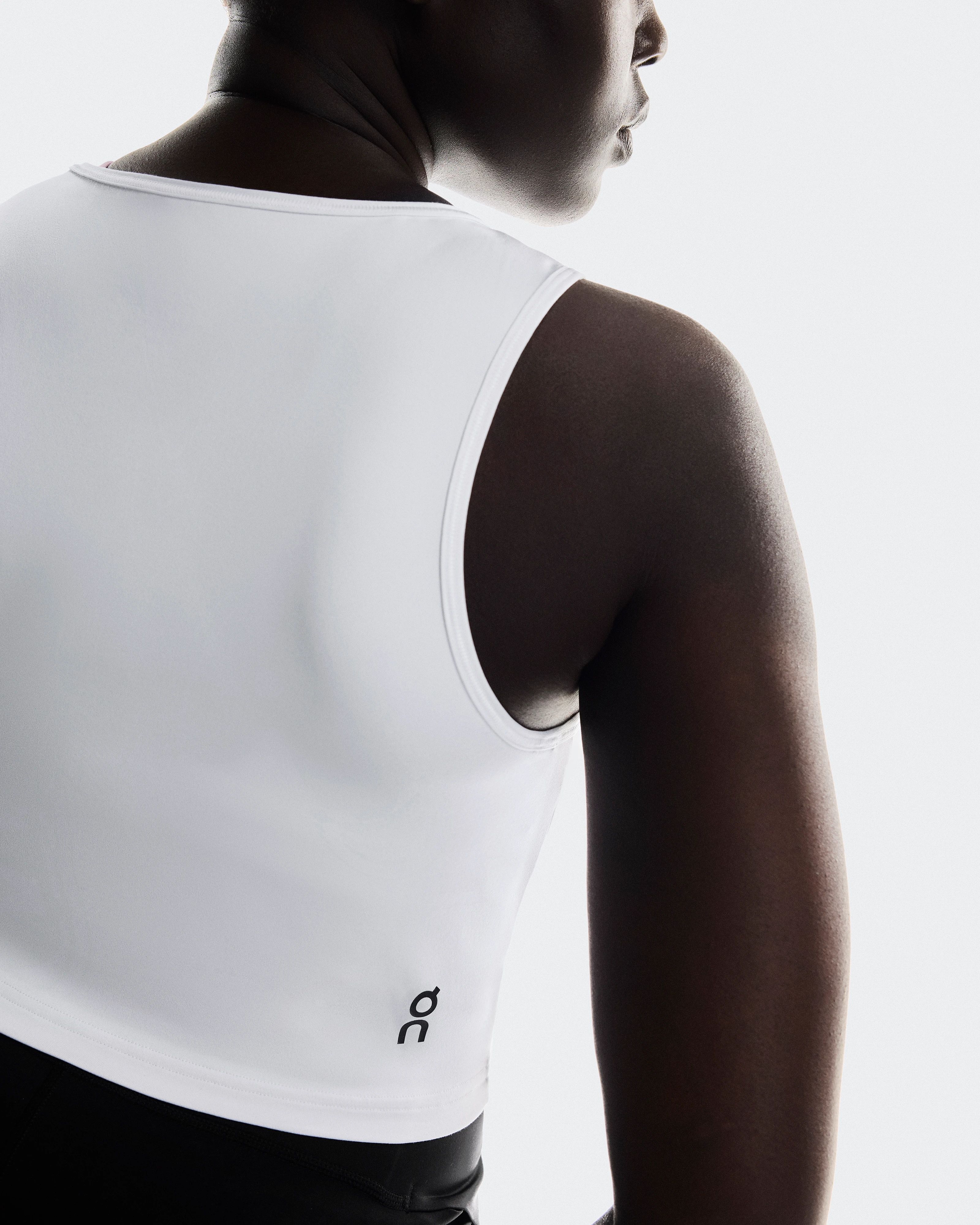 On Studio Cut-Out Crop White Women Tops and t-shirts
