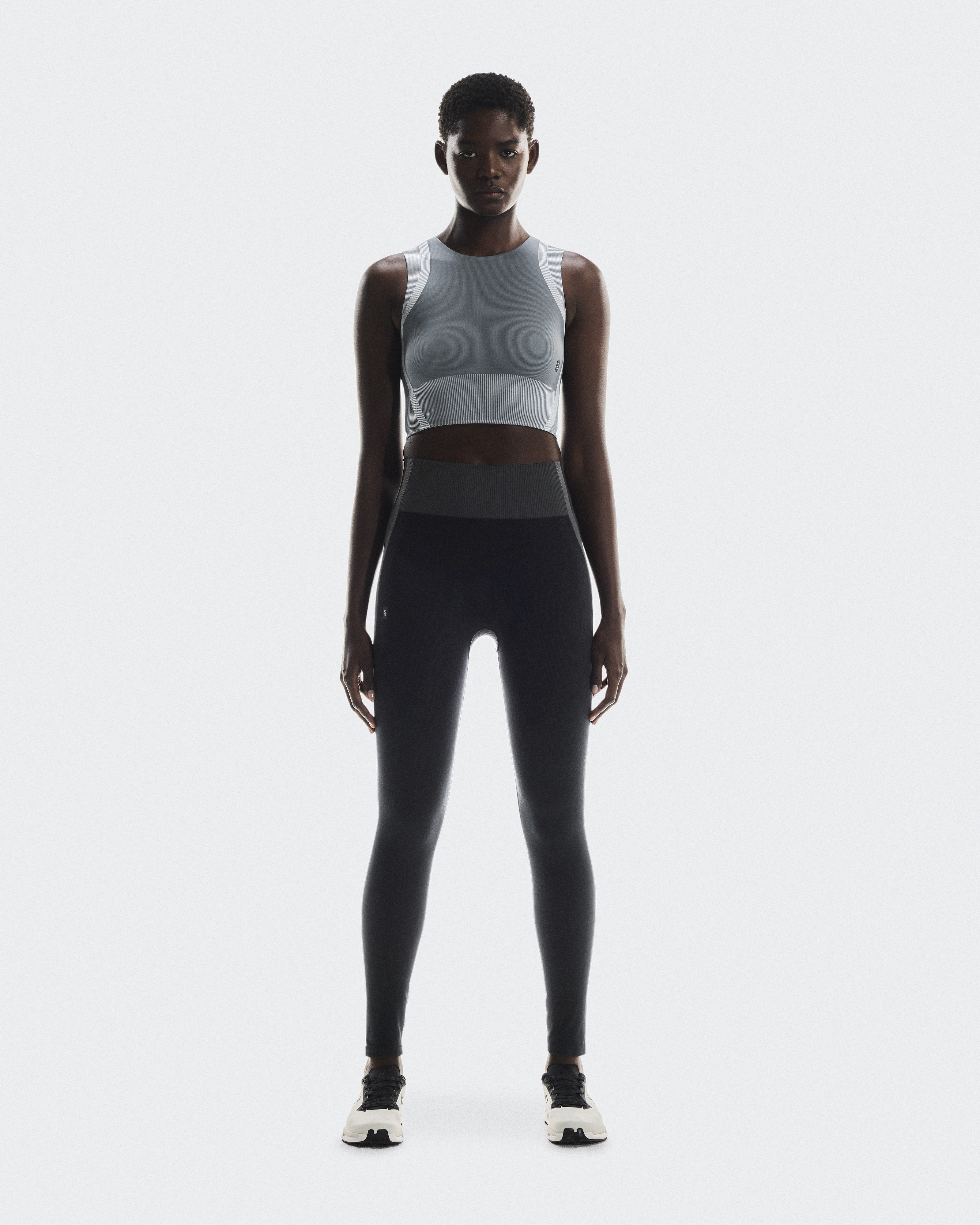 Studio Knit Tights in Black/Eclipse