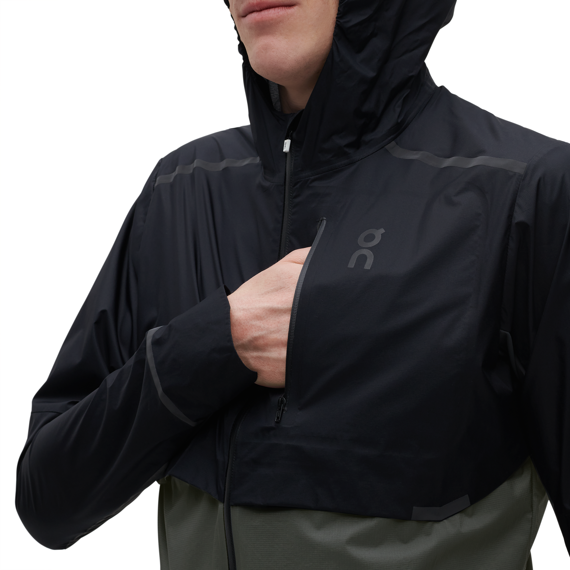 On Weather Jacket Black & Shadow Men Jackets