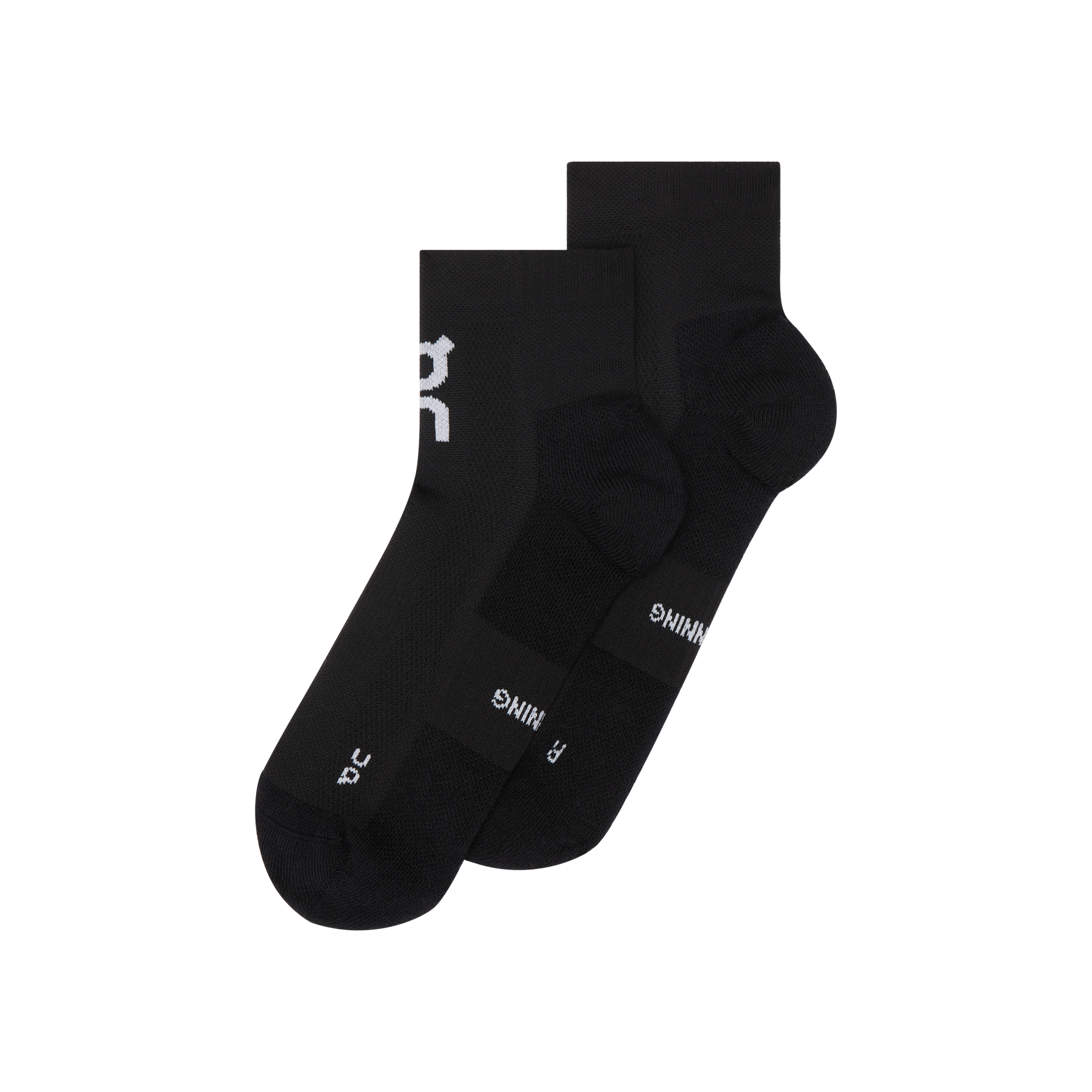 Core Run Sock Mid 2P in Black