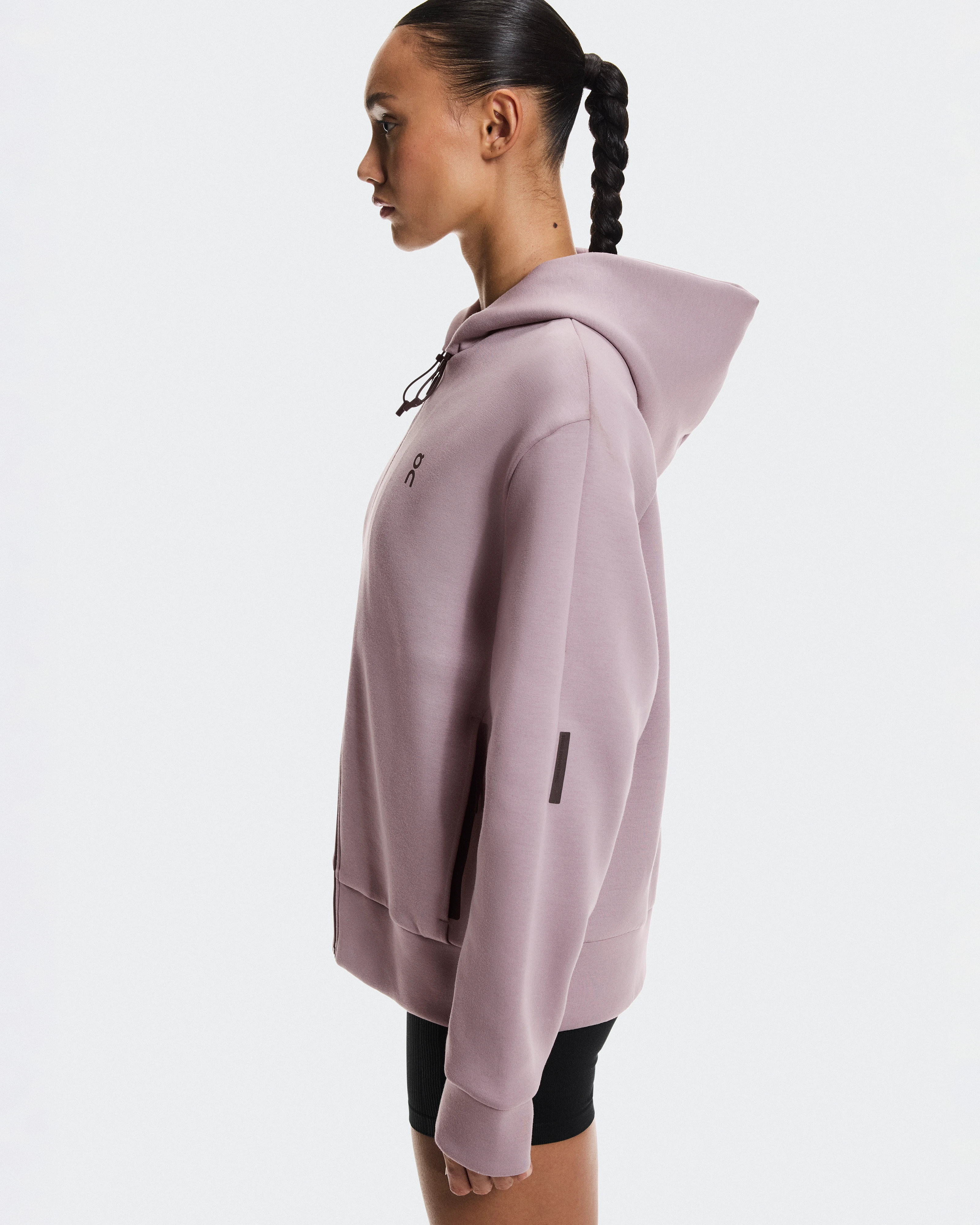 On Focus Tech Zip Hoodie Heron Women Hoodies and sweatshirts
