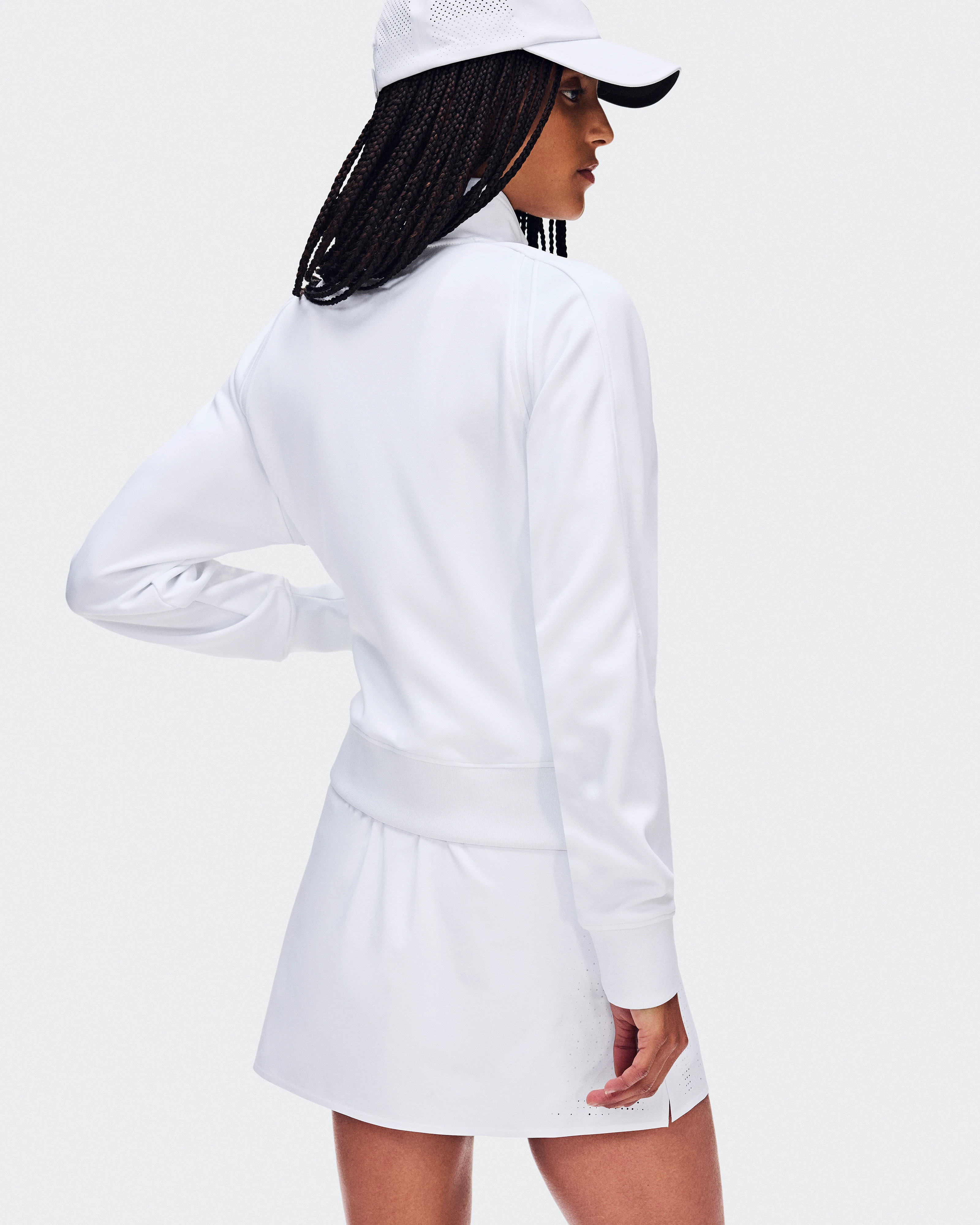 On Courtside Full Zip LDN White Women