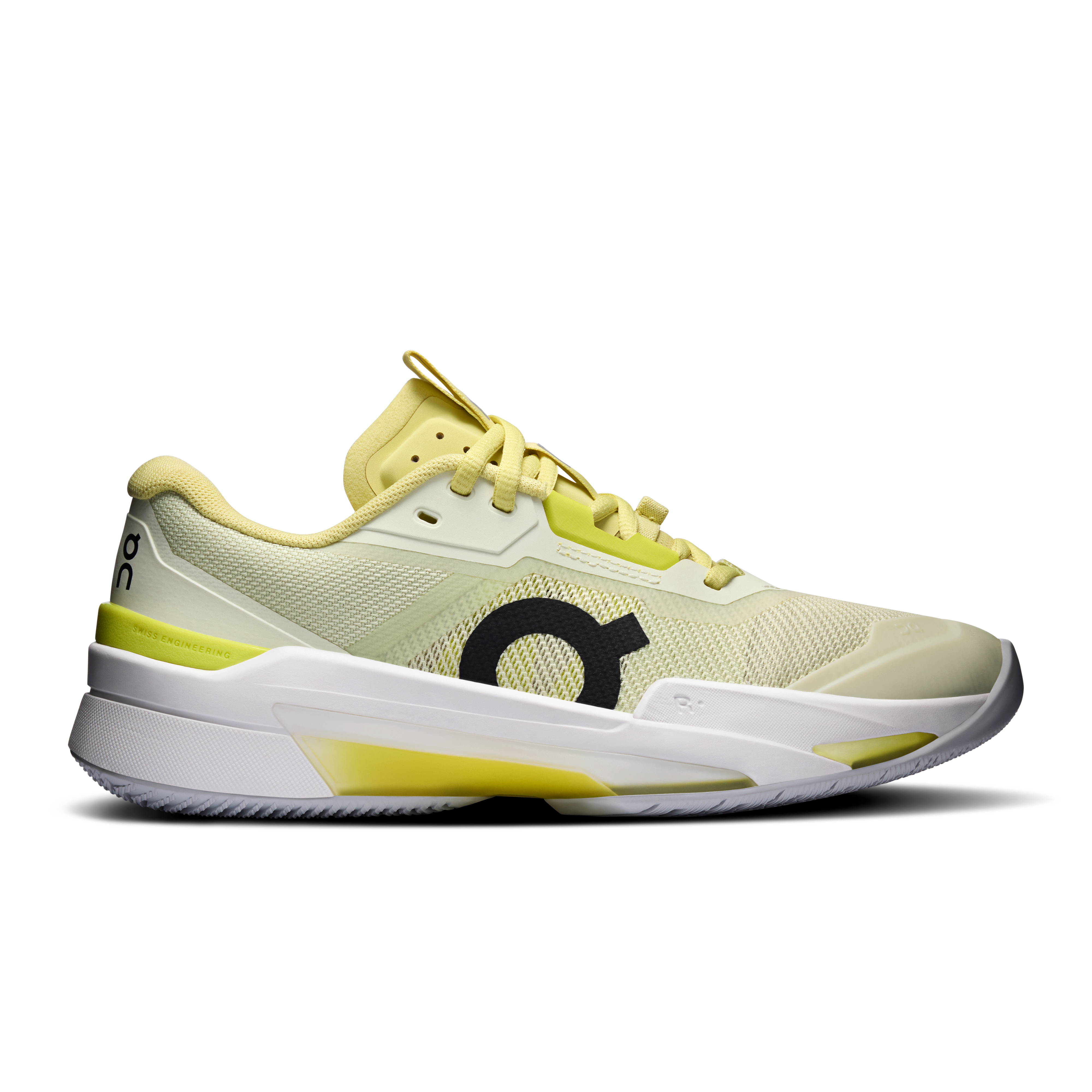 On THE ROGER Pro Fire Linen & Lime Women Tennis Shoes