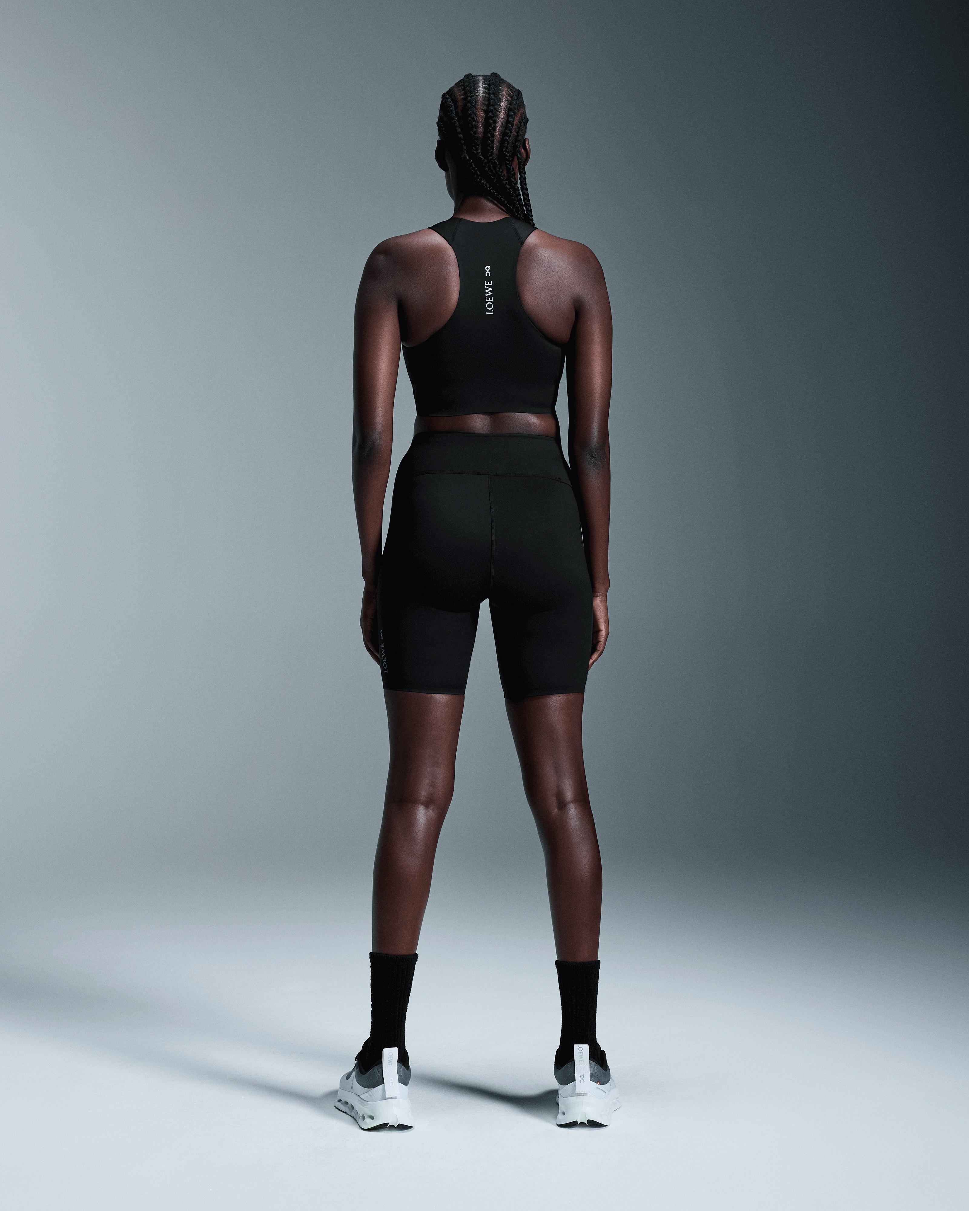 On Active Shorts LOEWE Black Women Shorts