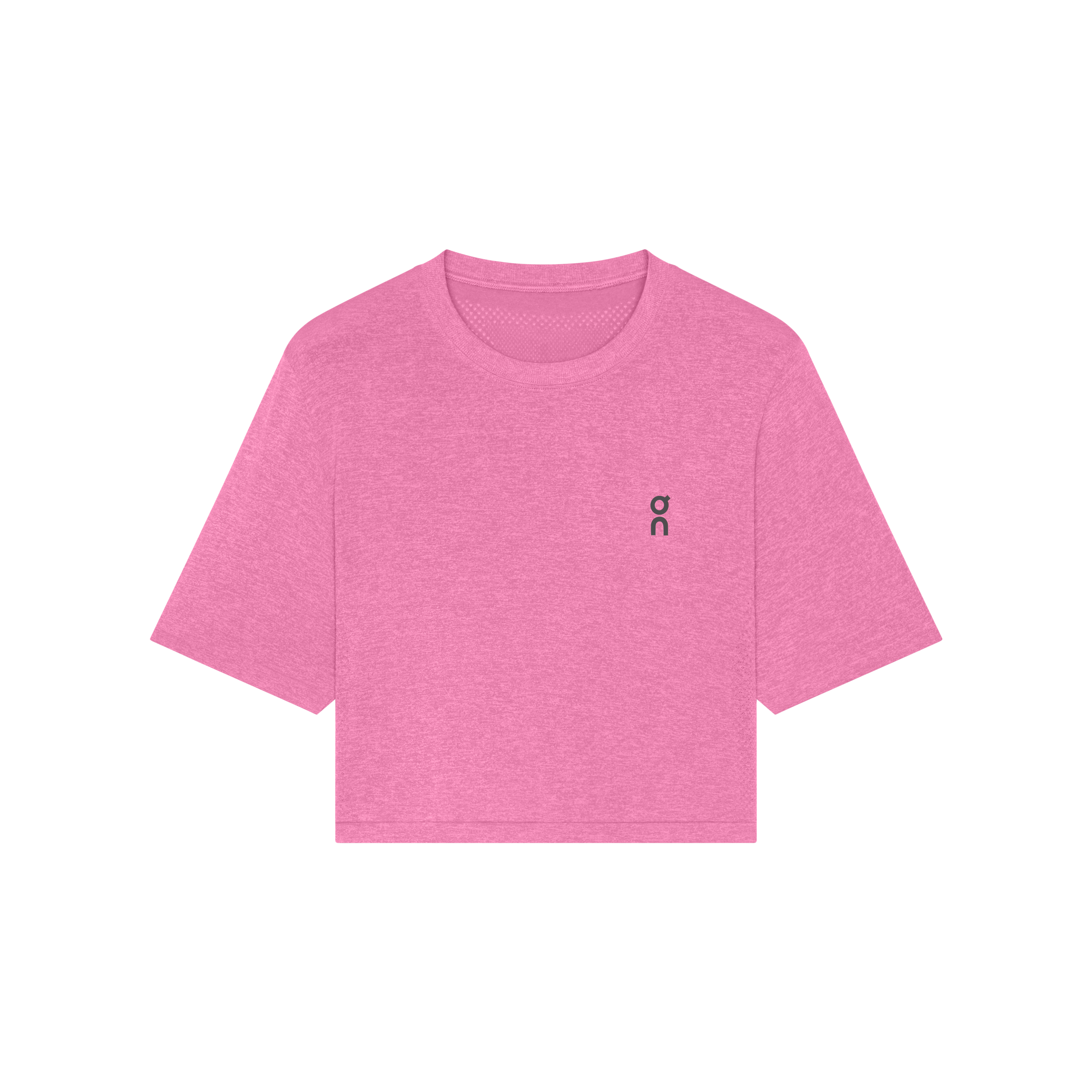 Train Flex-T Crop Short-Sleeve Shirt in Bubblegum Heather