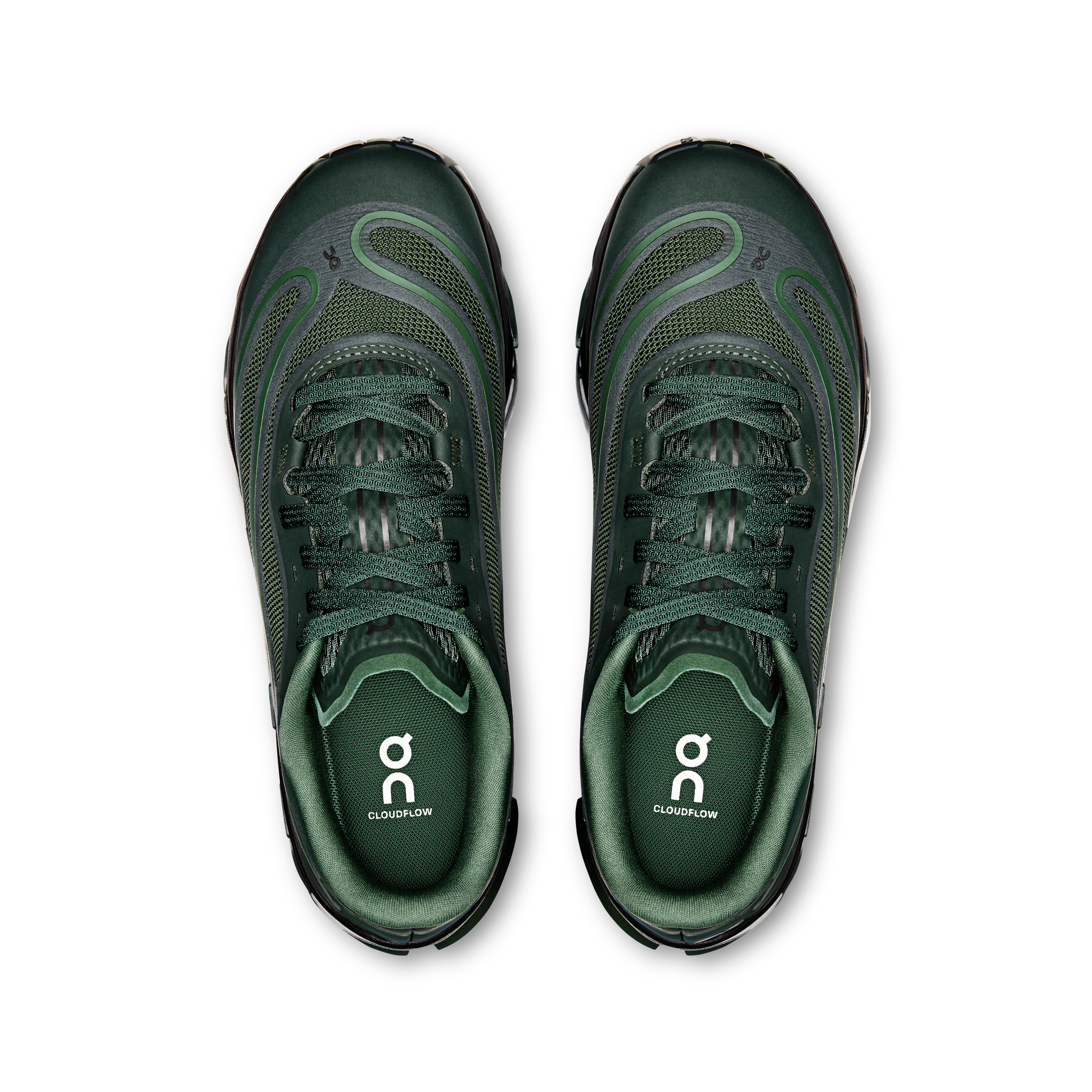 On Cloudflow 5 AD Obsidian & Evergreen Women Active life Shoes