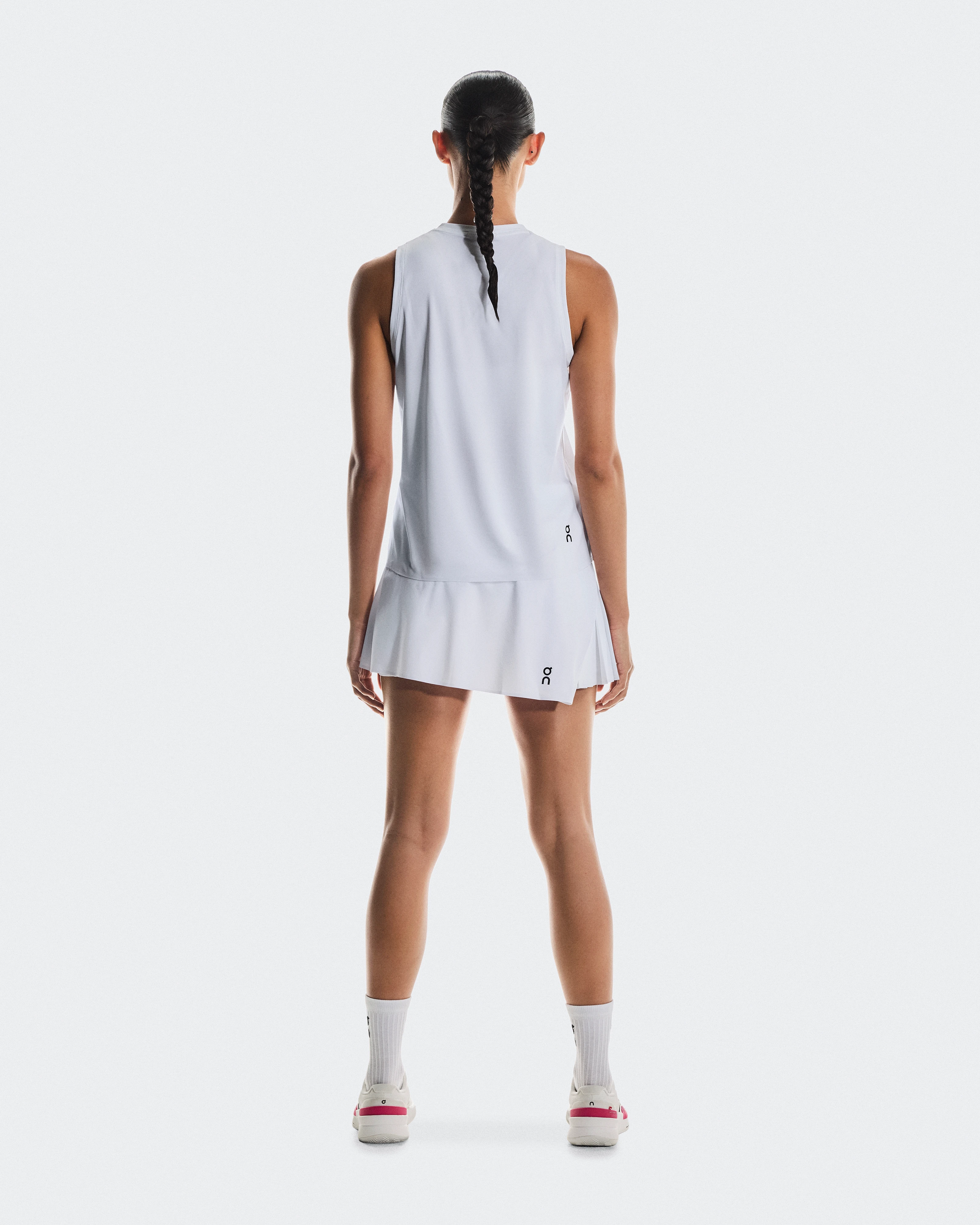 On Court Skirt Side Pleat White Women Skirts