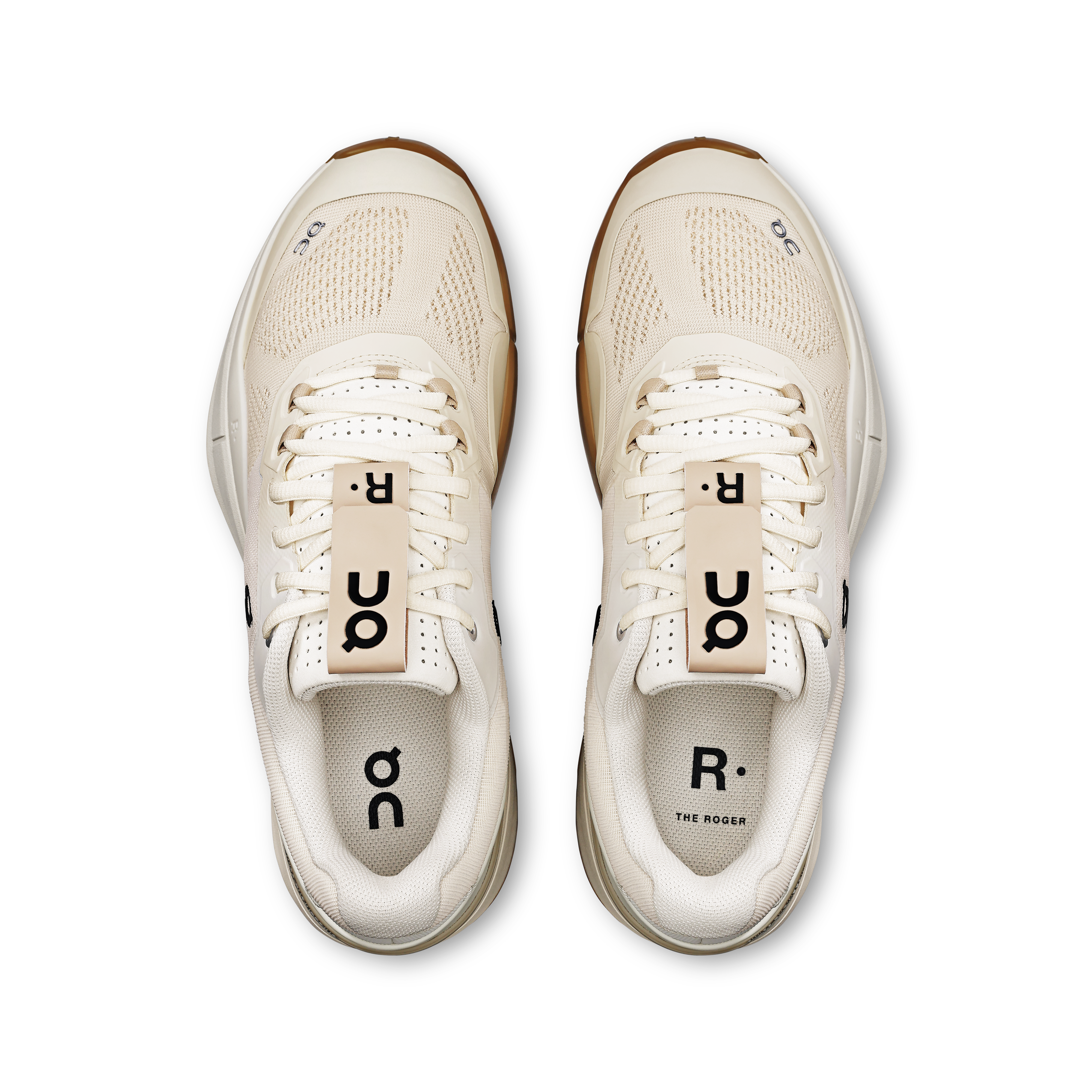 On THE ROGER Pro Ivory & Ivory Men Tennis Shoes