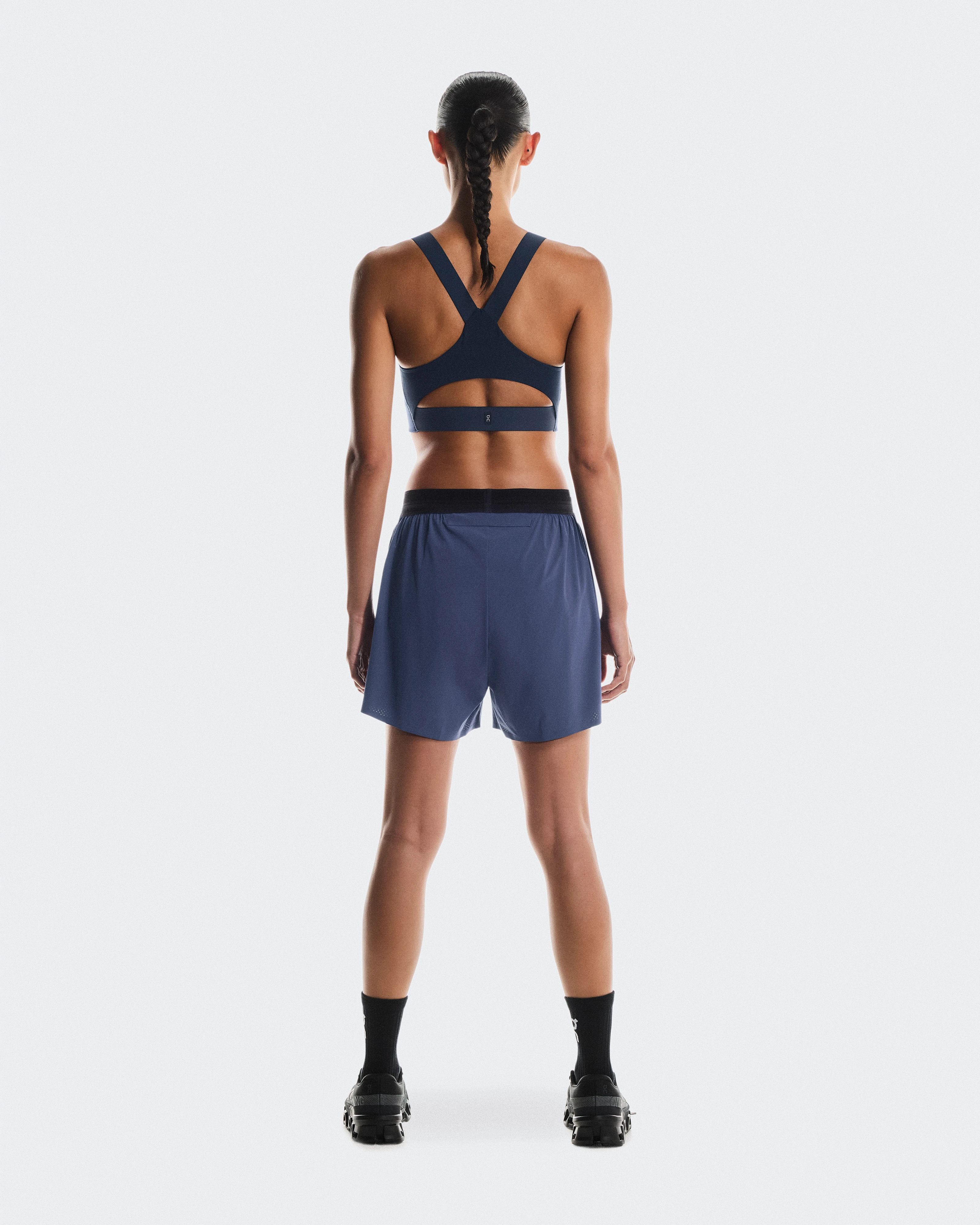 On 3" Performance 2/1 Shorts Acai & Black Women Shorts