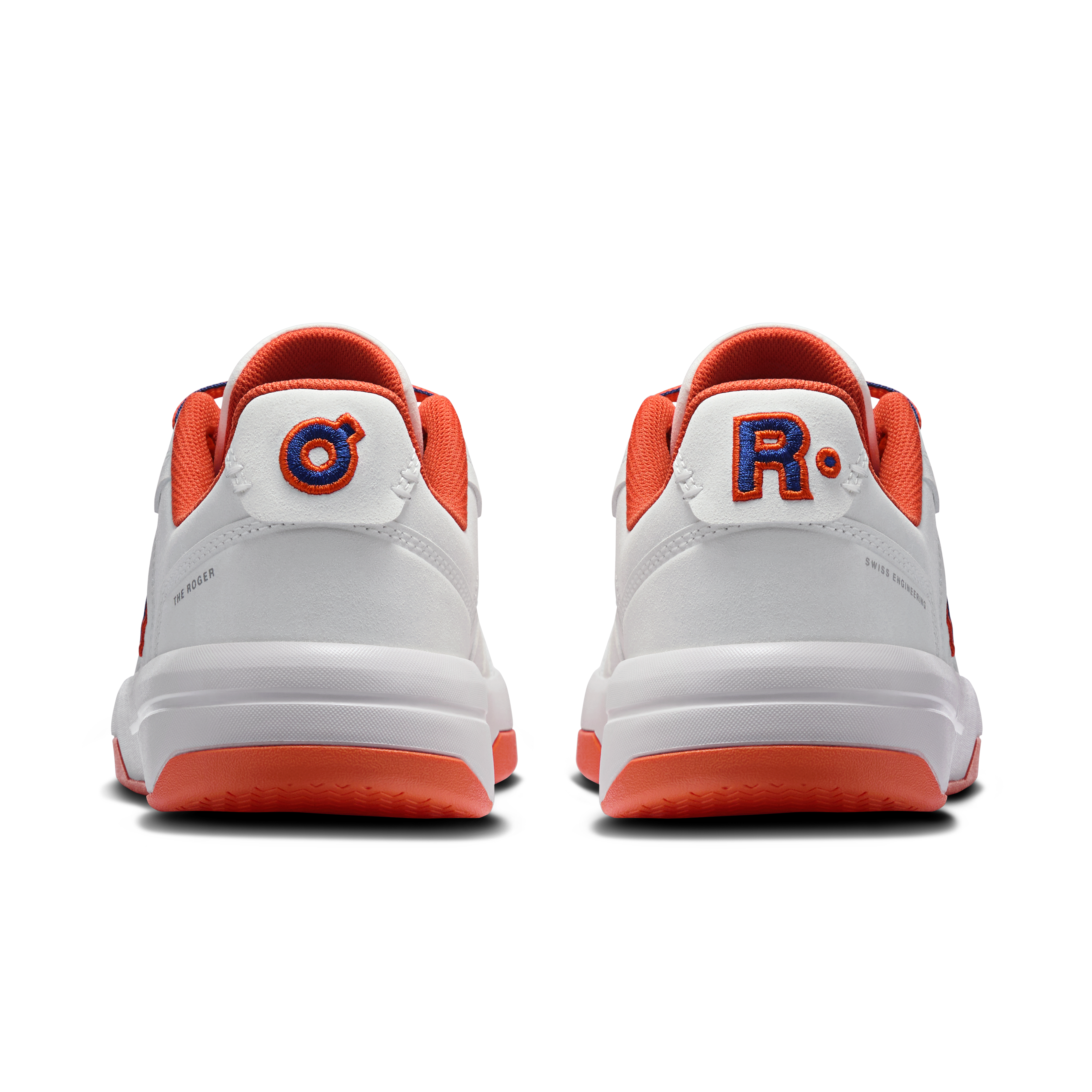 On THE ROGER Clubhouse Varsity White & Flame Women Active life Shoes