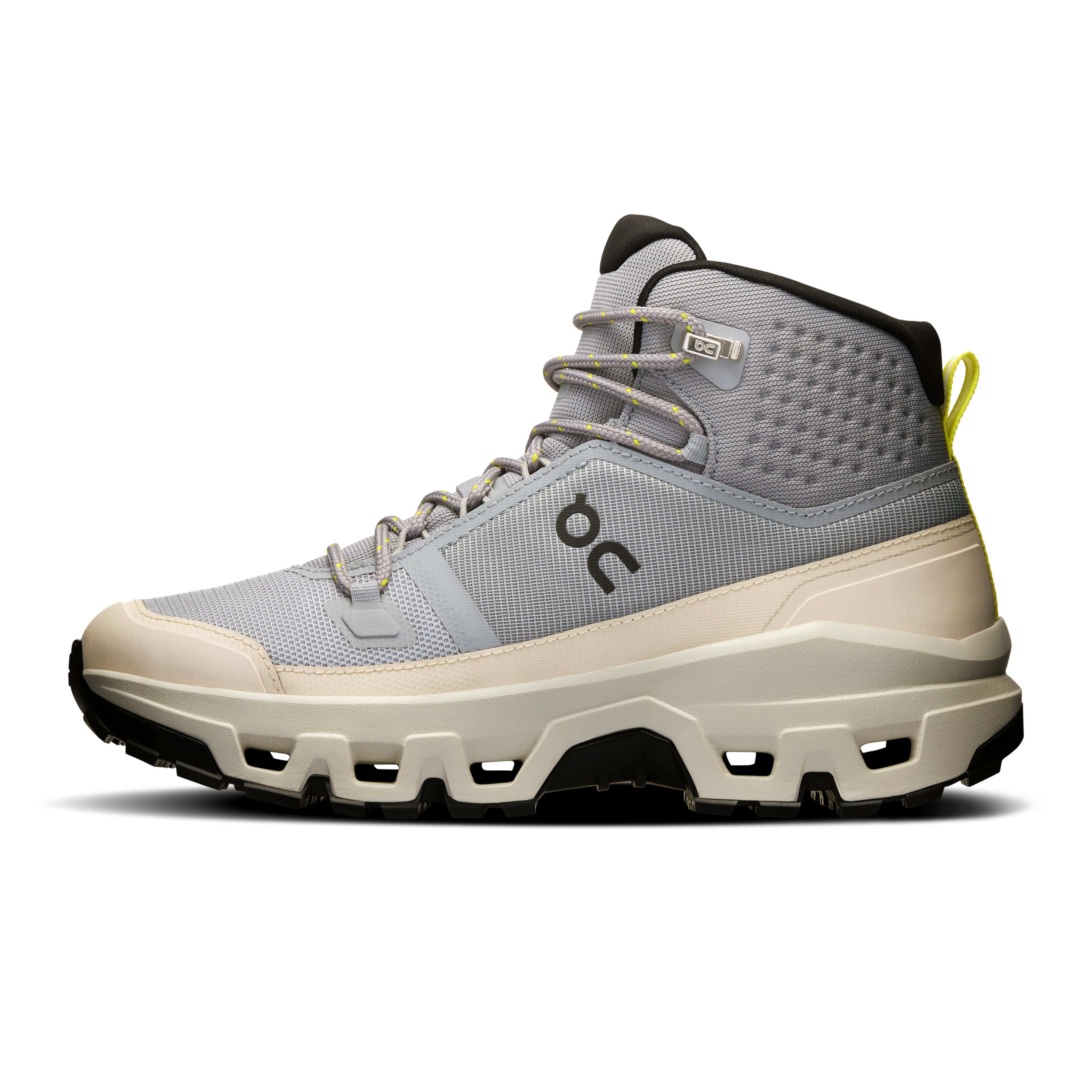 On Cloudrock Mid Waterproof Alloy & Ice Women Hiking Shoes