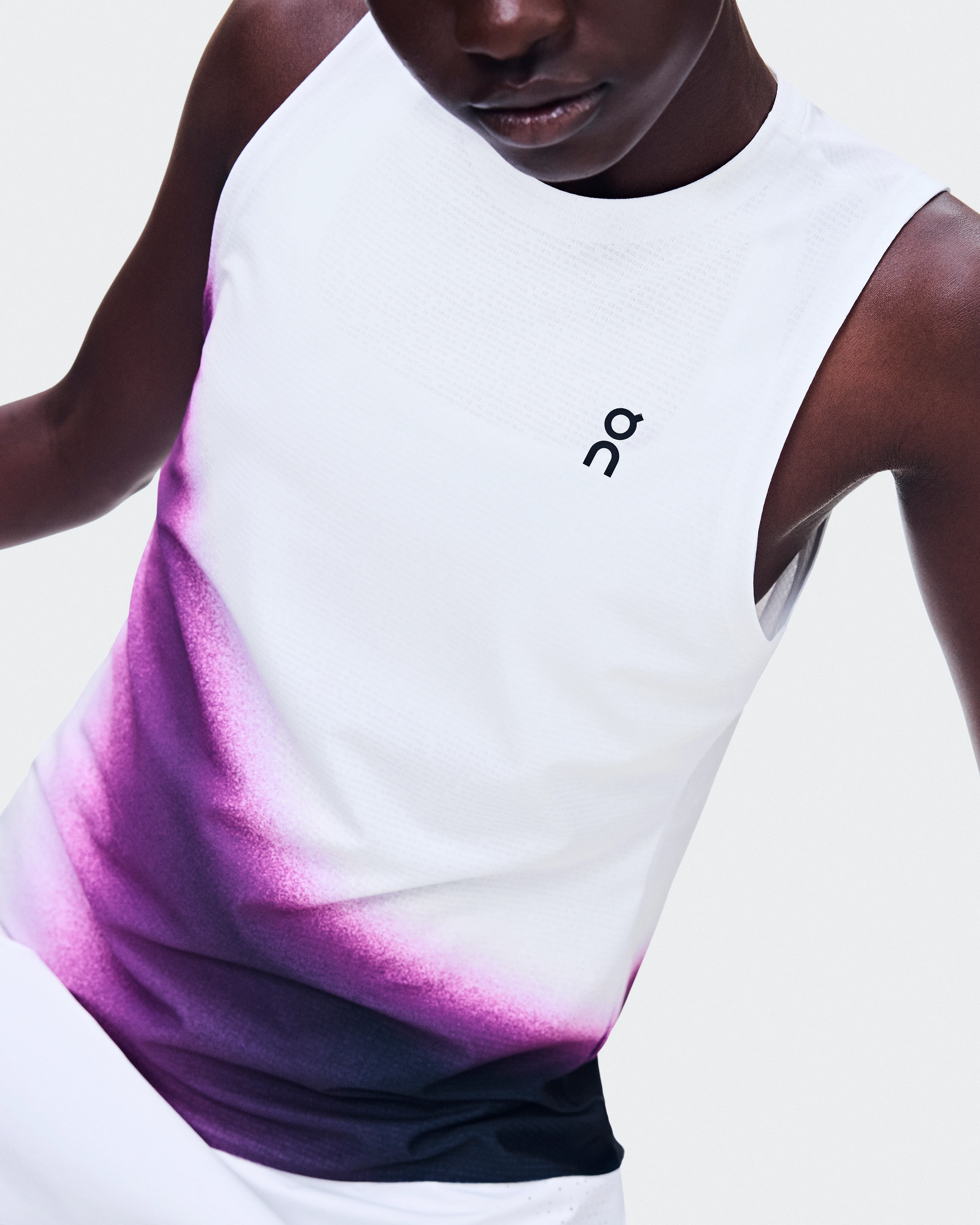 On Court Tank Swing White & Cassis Women Tops and t-shirts