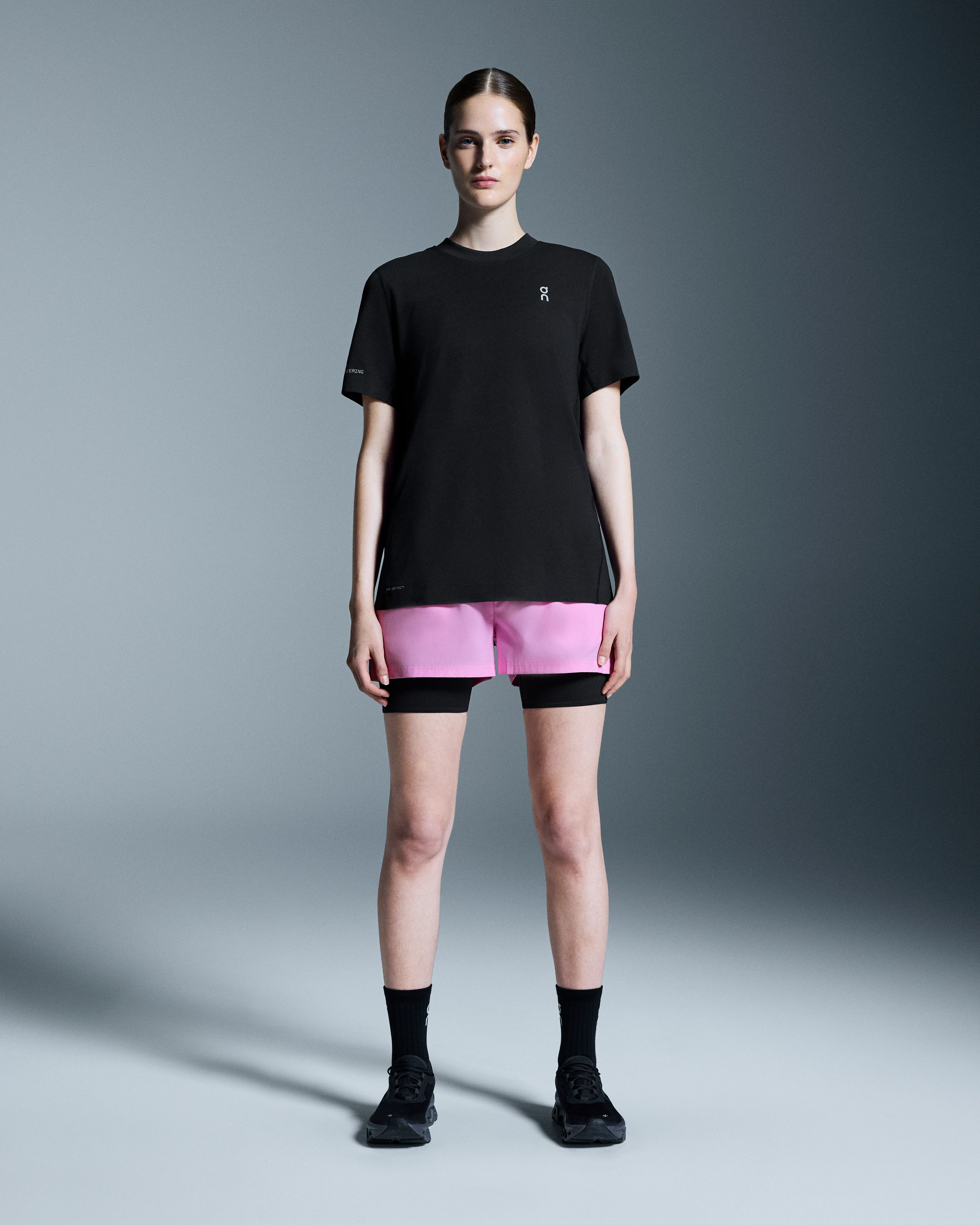 On Train-T Black Women Tops and t-shirts