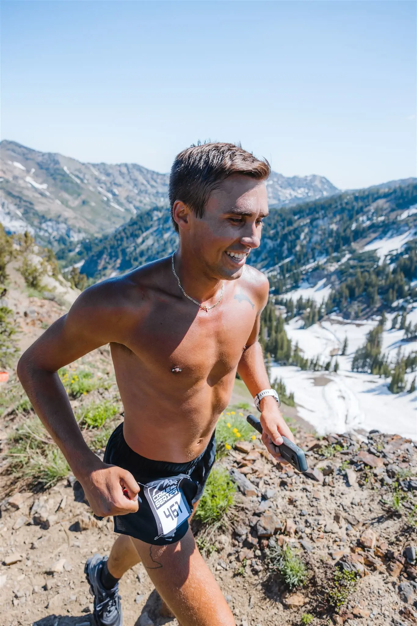 Trail athlete, Mikey Mitch at Cirque Series 2023
