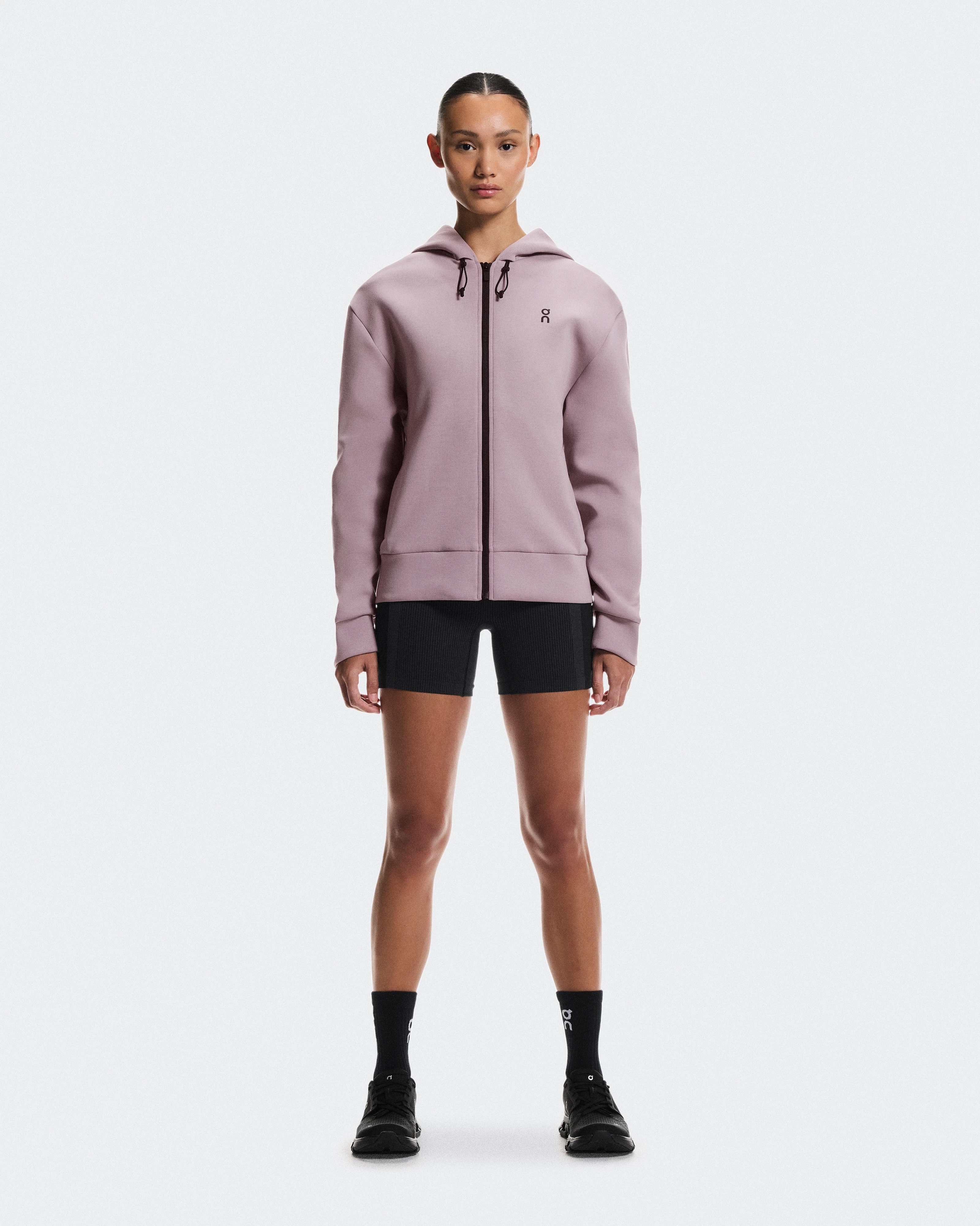 On Focus Tech Zip Hoodie Heron Women Hoodies and sweatshirts