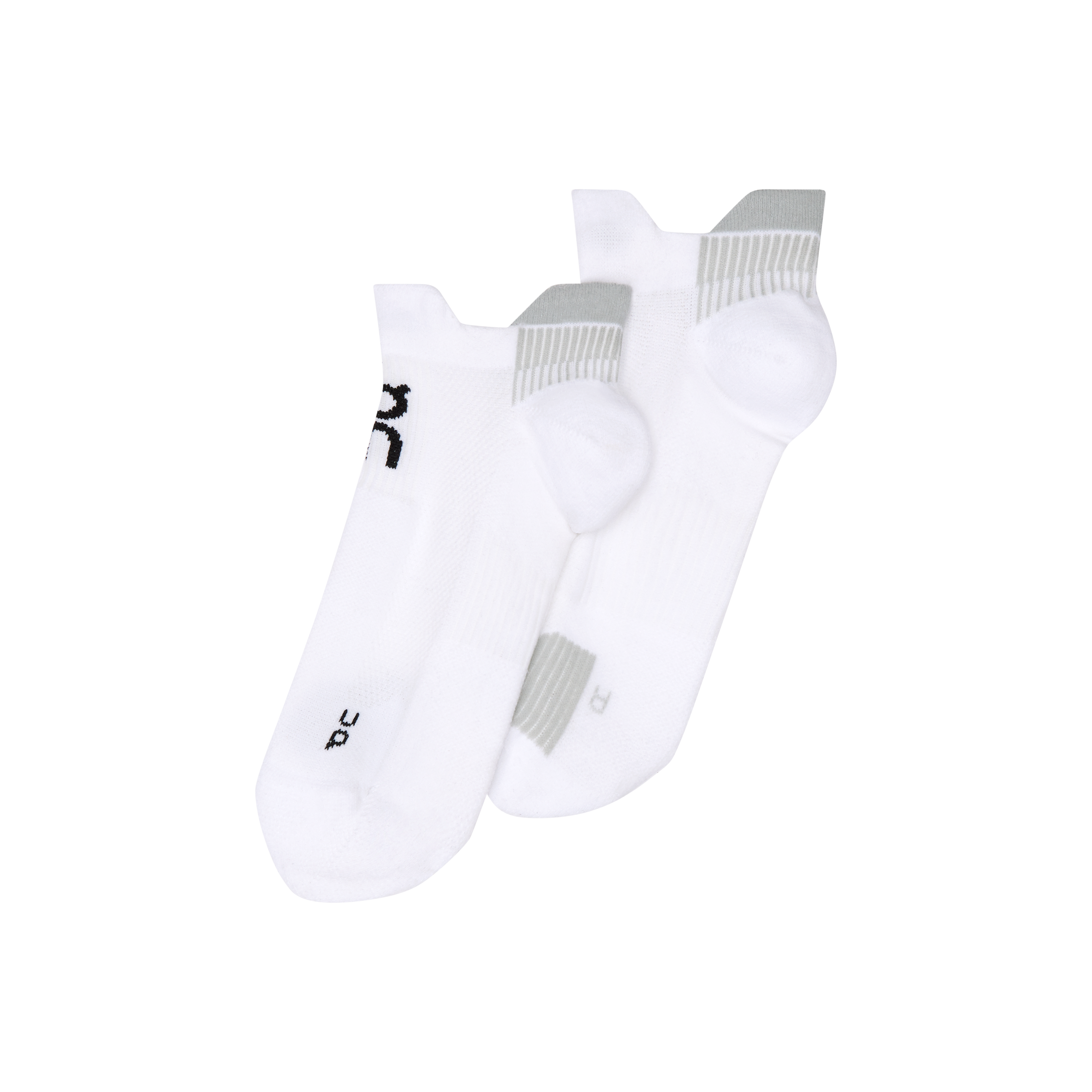 Performance Run Sock Low in White/Glacier