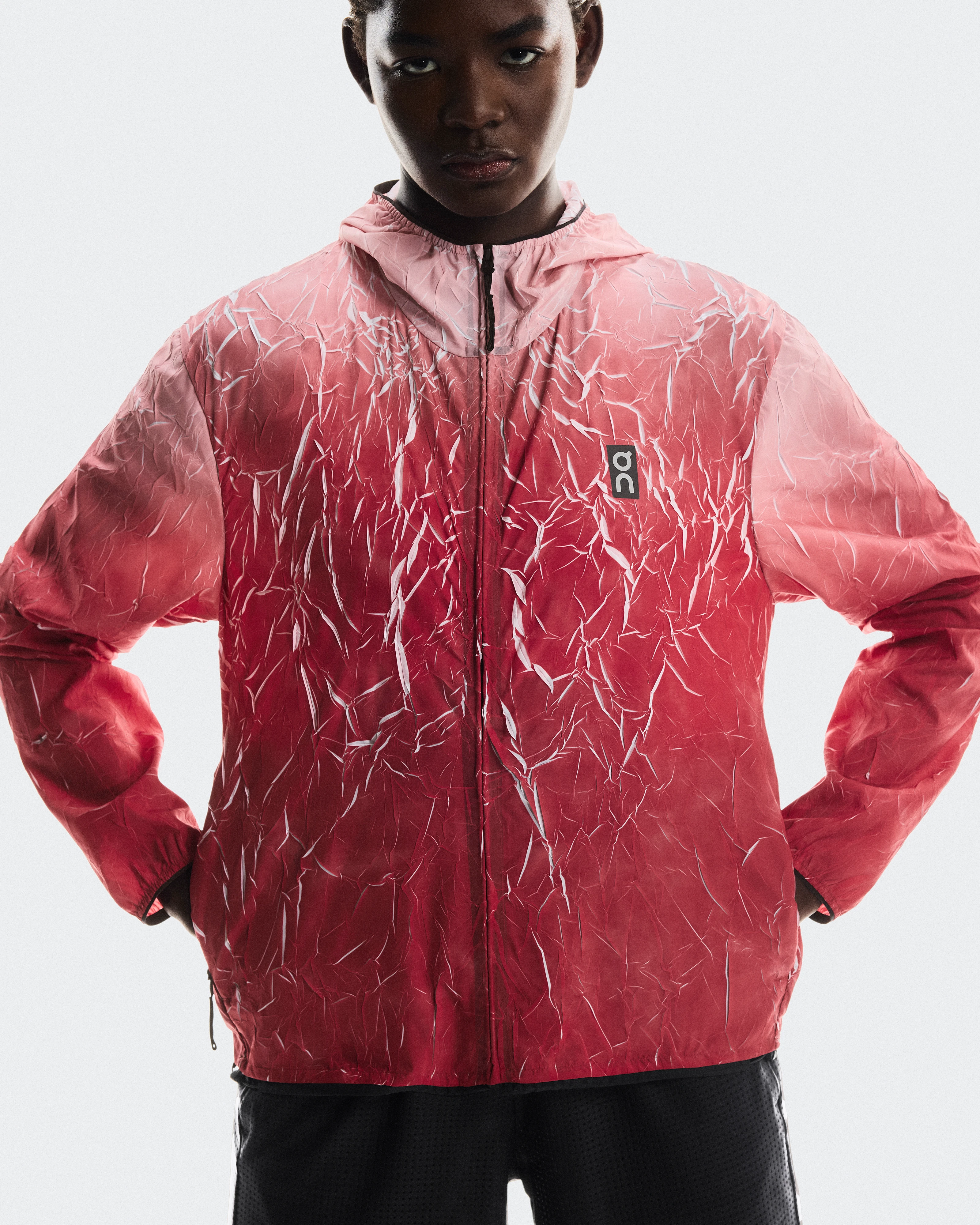 On Pace Run Jacket Red Women Jackets