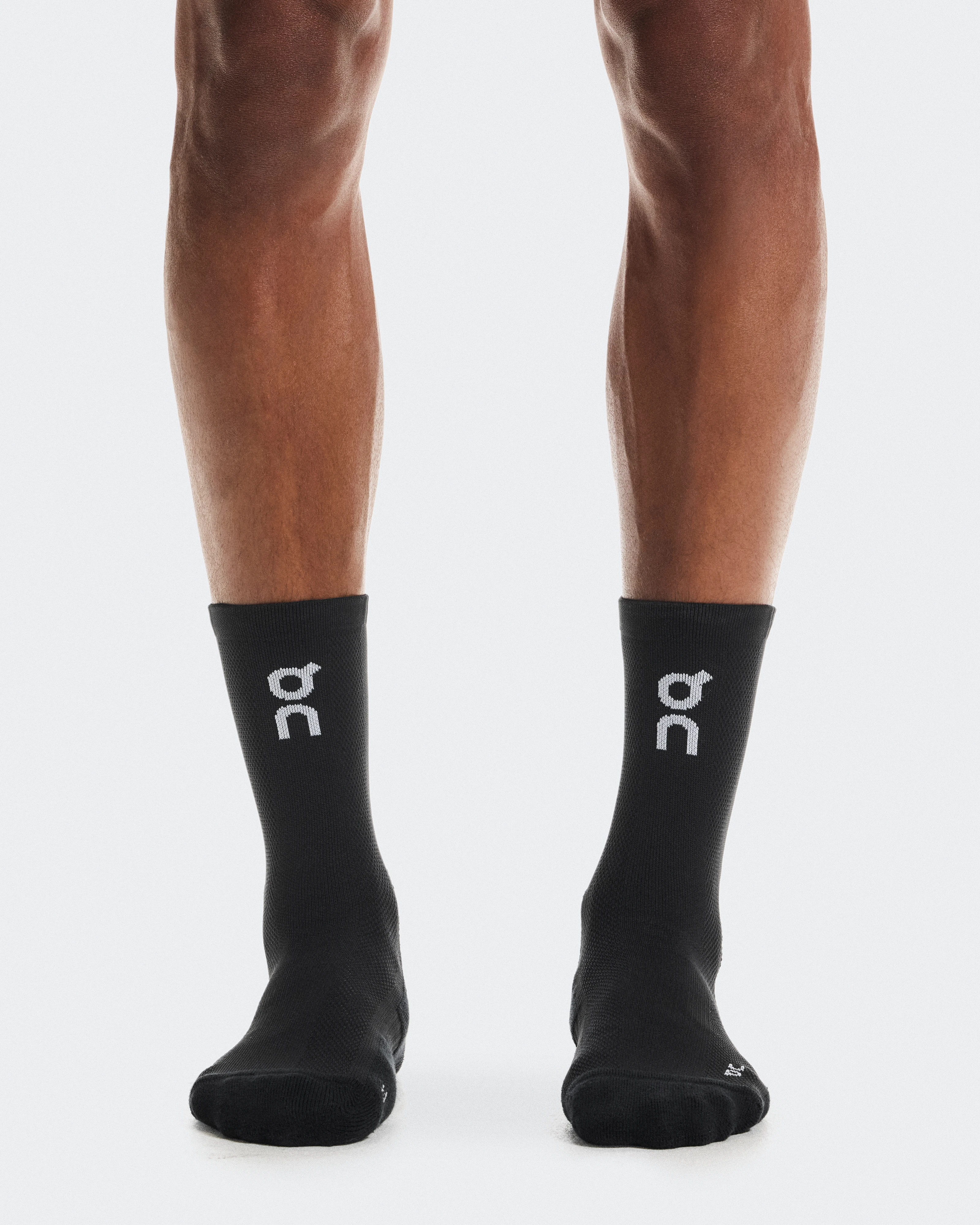 On Core Run Sock High 2P Black Unisex Socks