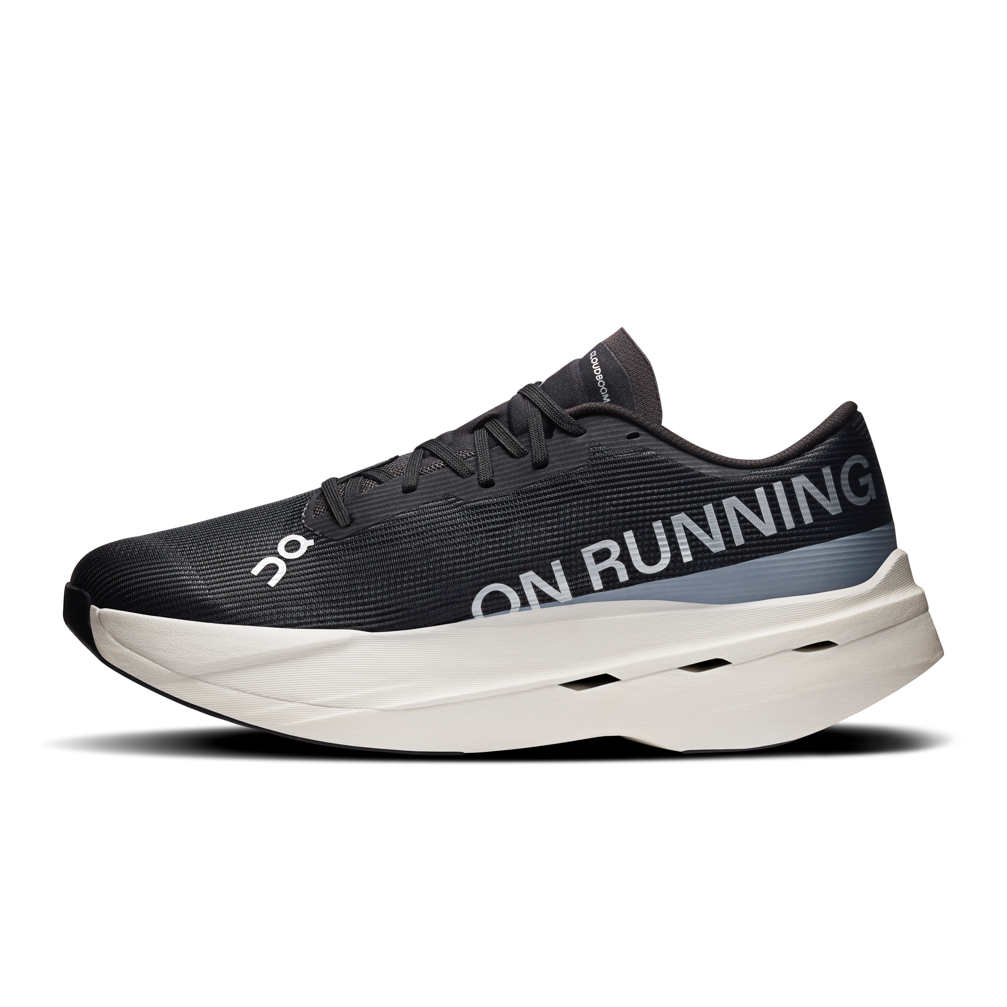 On Cloudboom Volt White & Black Men Road running Shoes