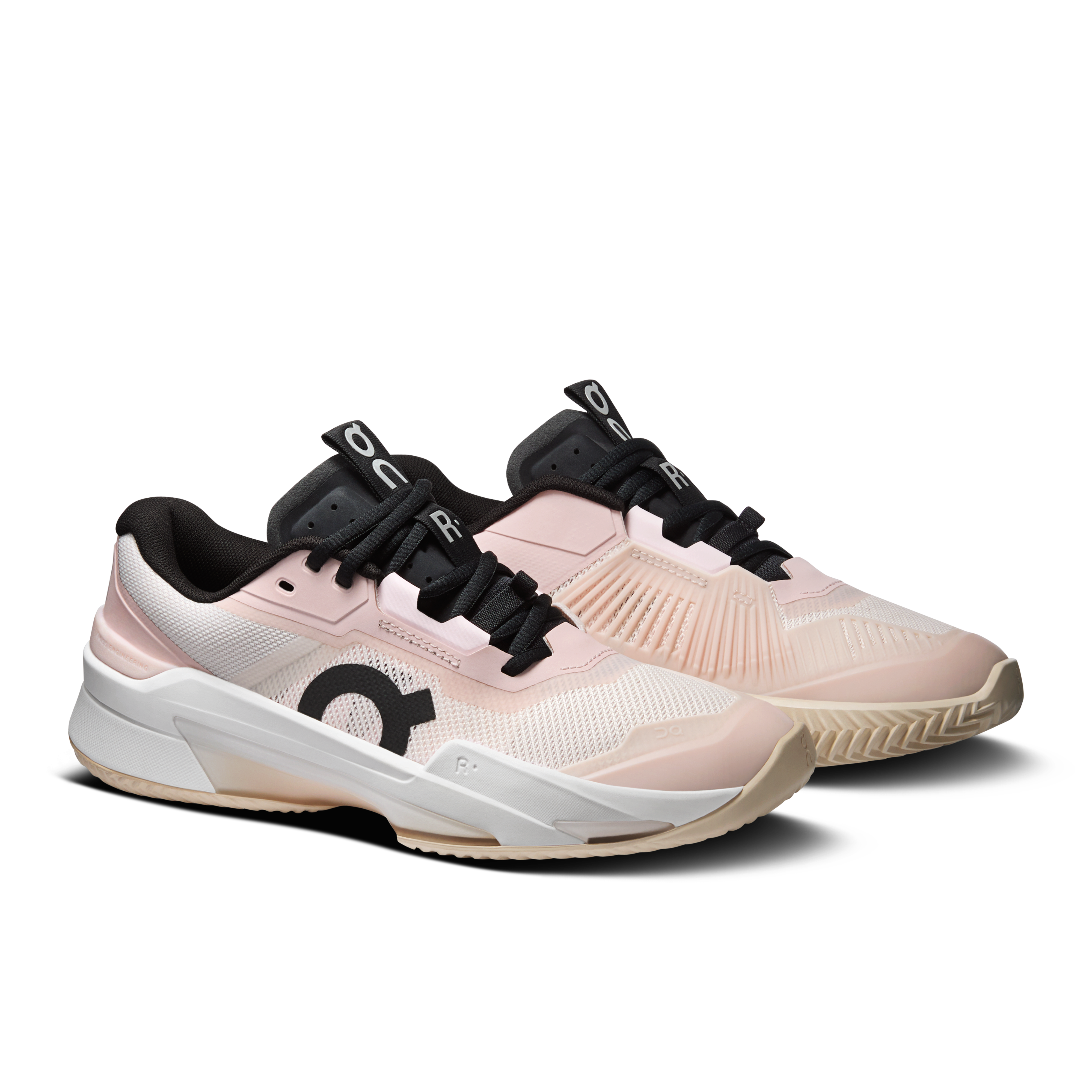 On THE ROGER Pro Fire Clay Doe & White Women Tennis Shoes