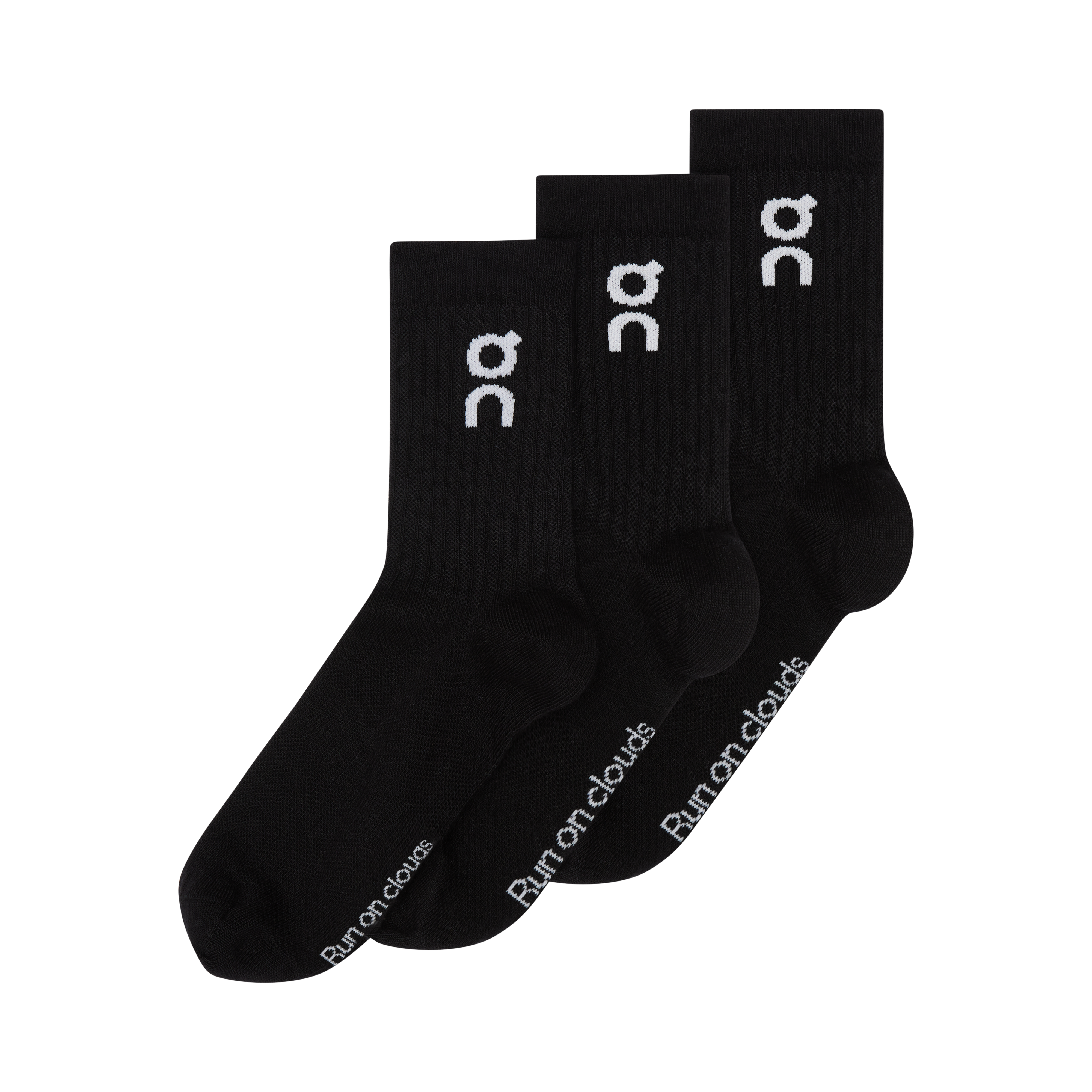 Logo Sock High 3P in Black