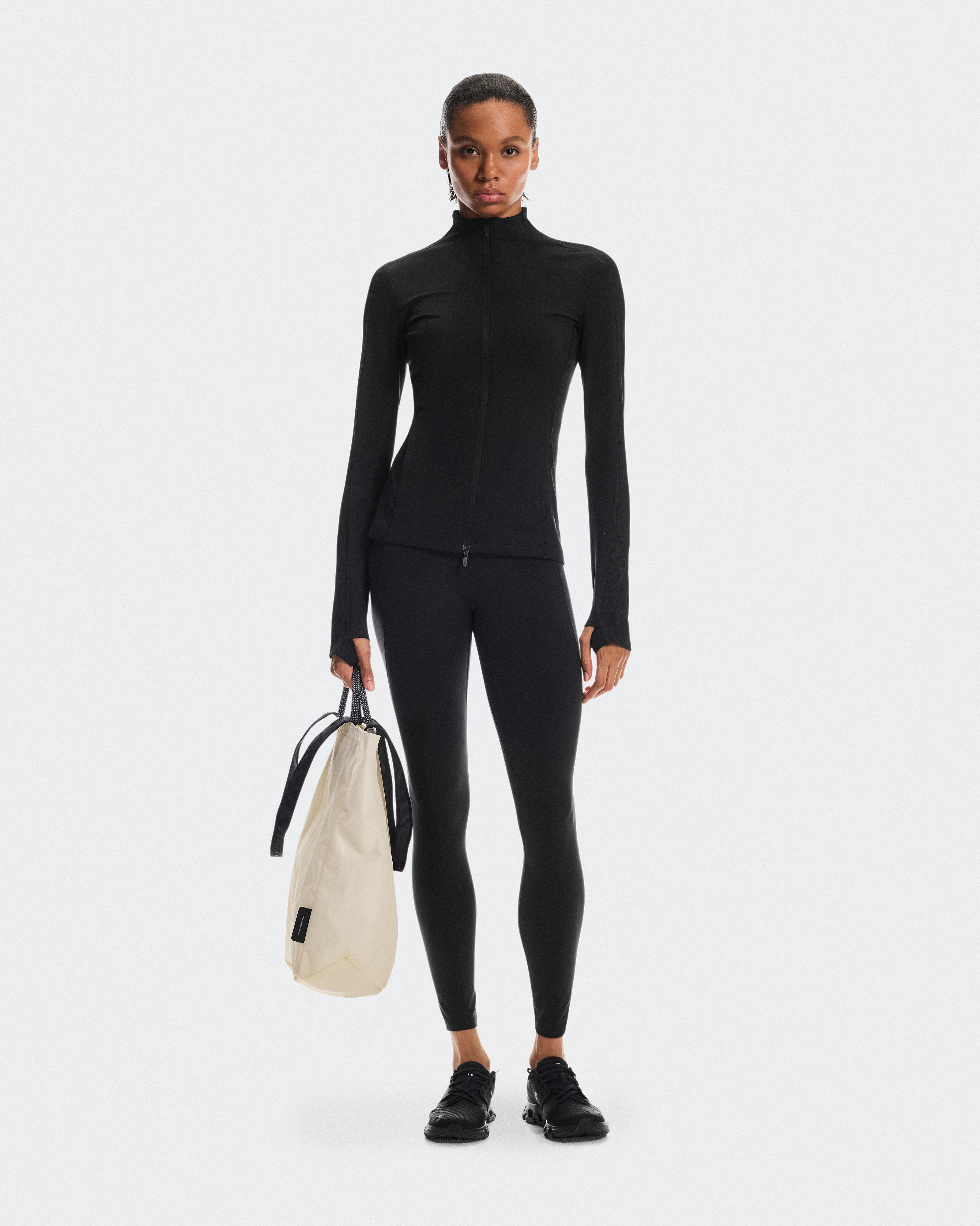 On Tote Pack 25L Cream & Black Unisex Bags
