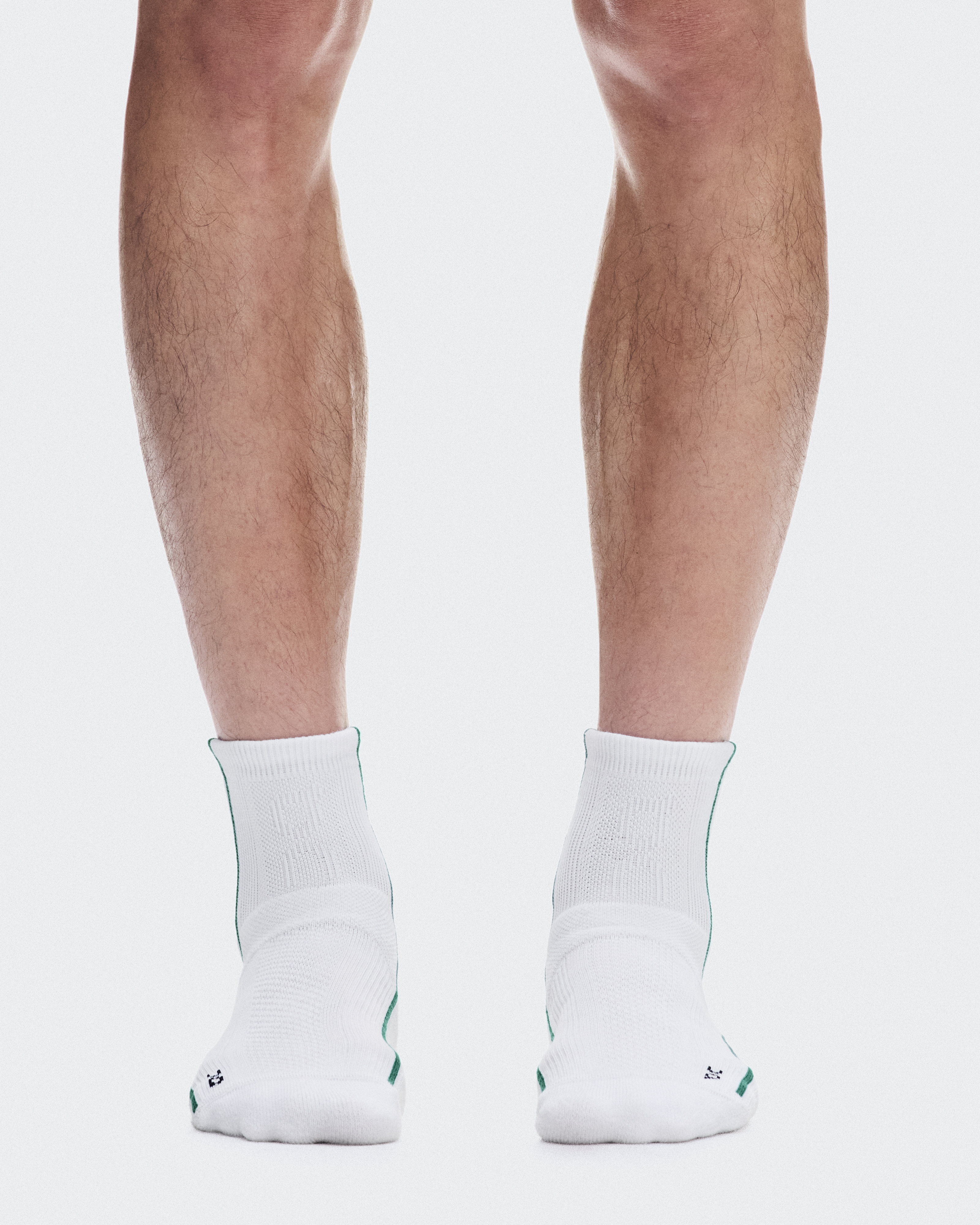 Court Sock Mid in White/Neem