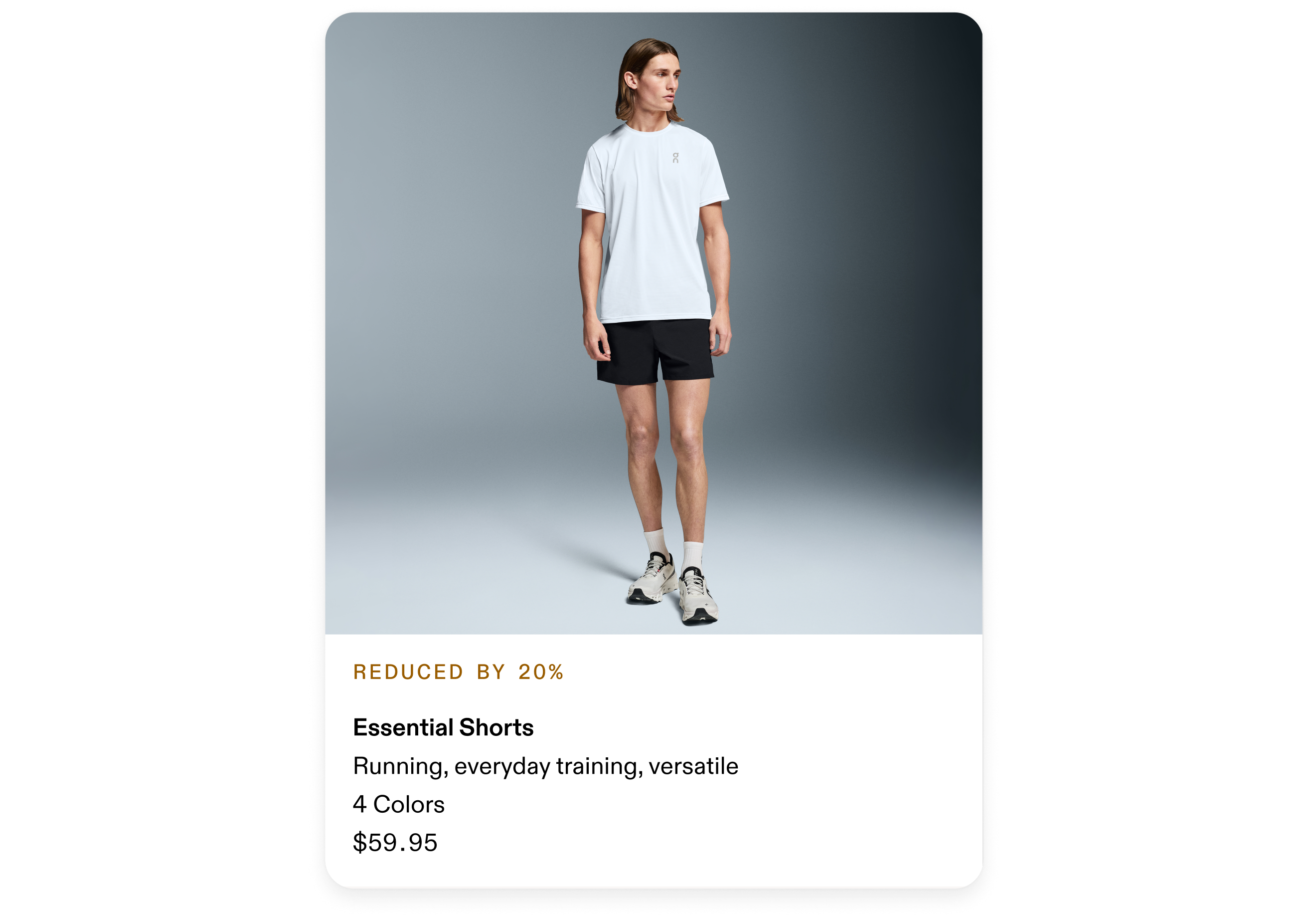 A screenshot of the On app showing a product that has had it's price reduced, a member benefit