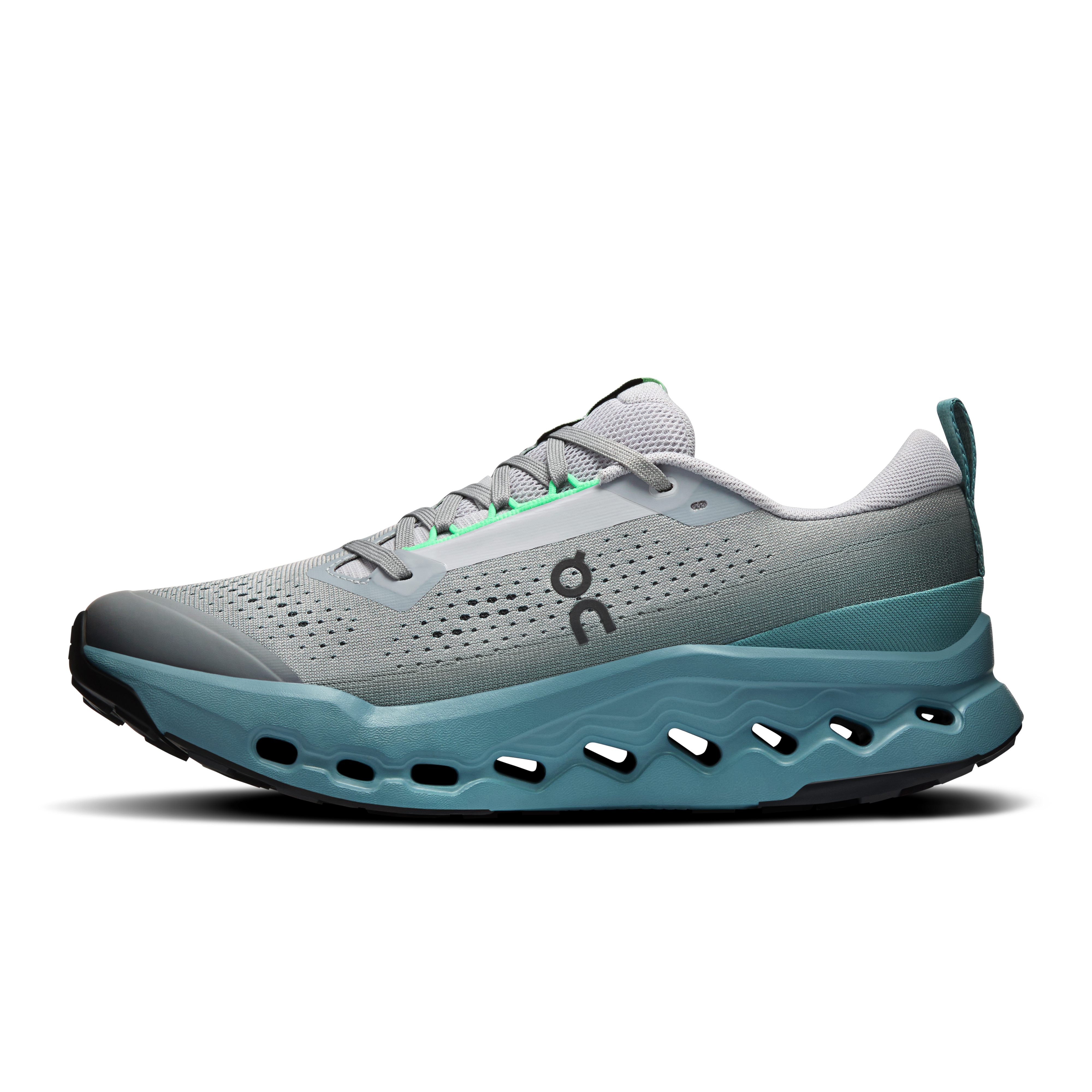 On Cloudsurfer Trail 2 Platinum & Tide Men Trail running Shoes