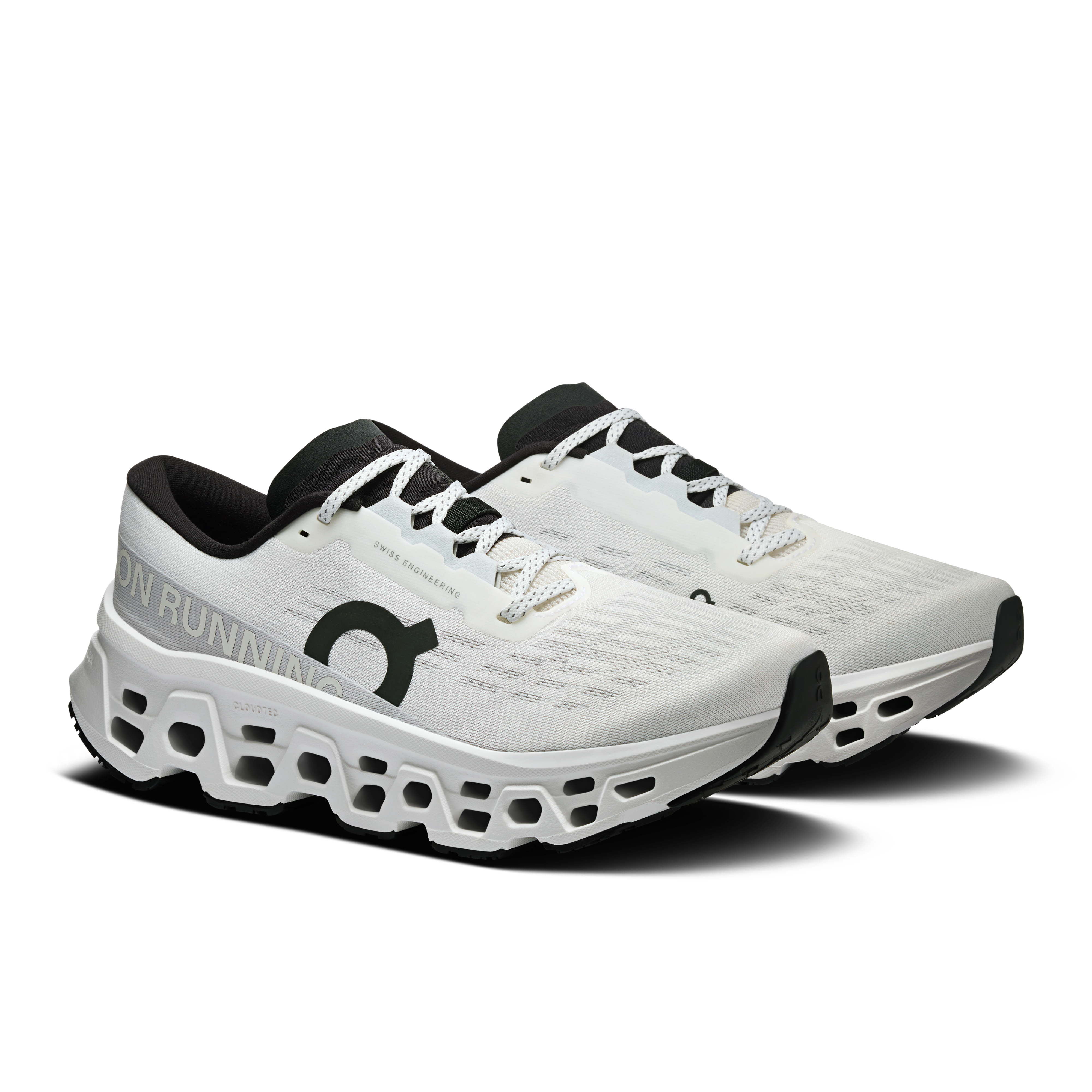 On Cloudmonster 3 White & White Women Road running Shoes