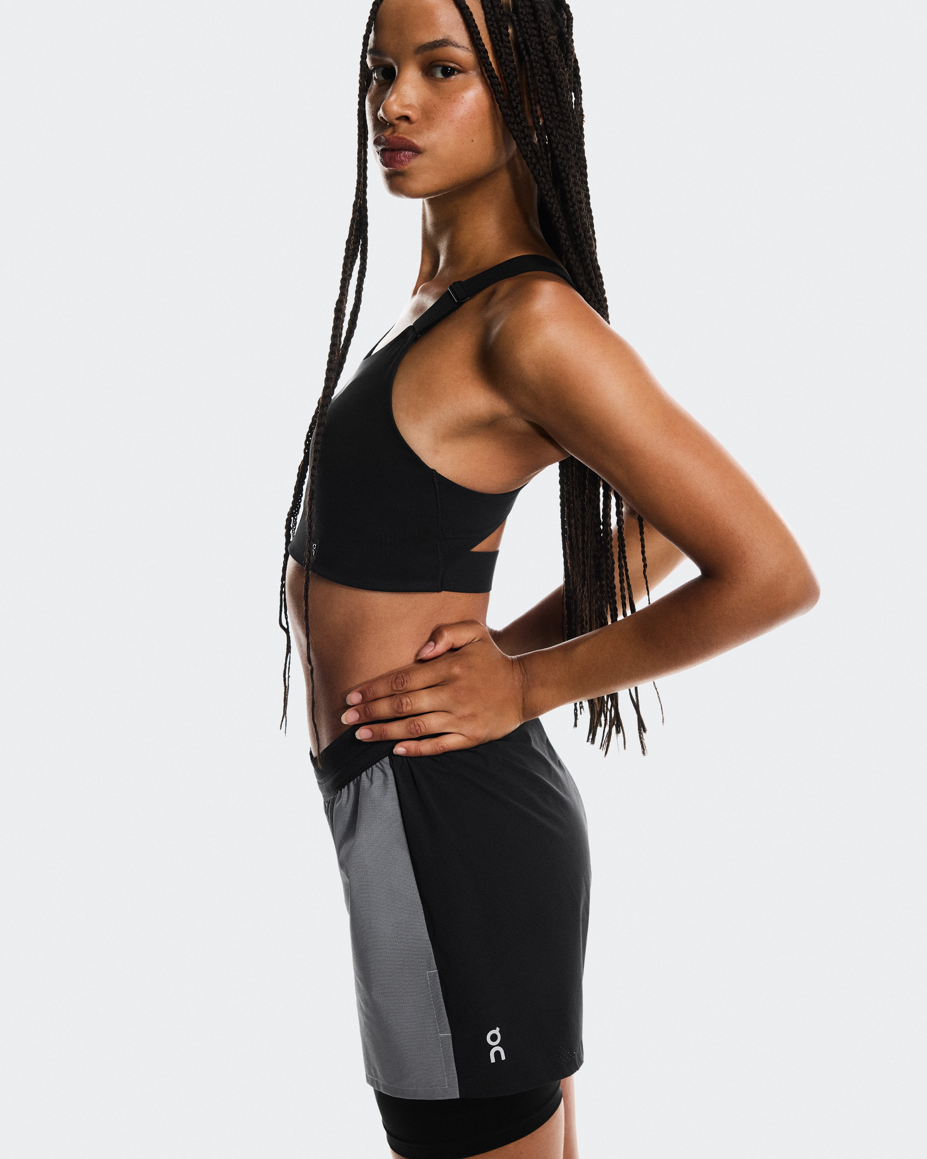 On Performance Shorts Lumos Eclipse & Black Women Shorts