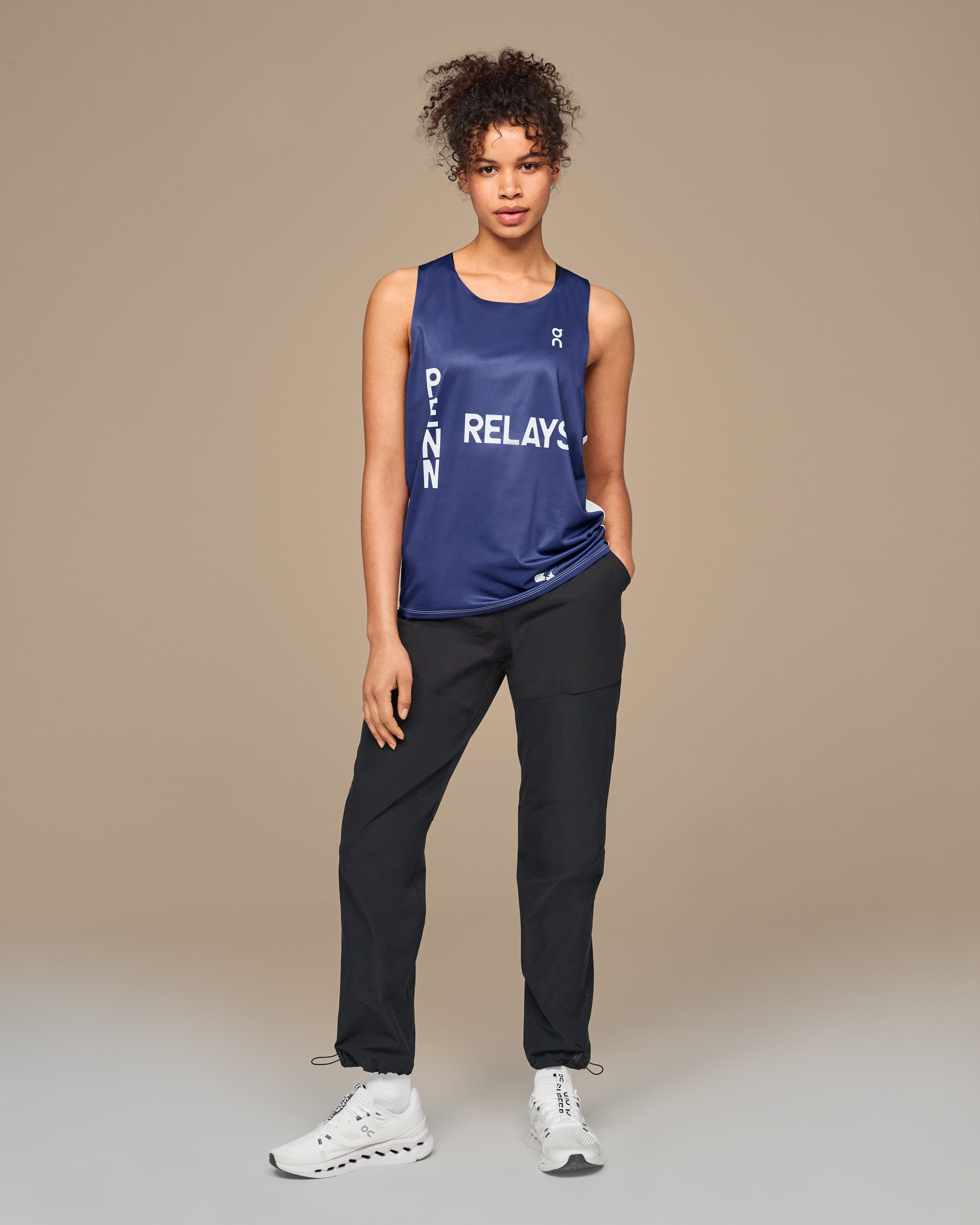 On Penn Relays Singlet Indigo Unisex Tops and t-shirts