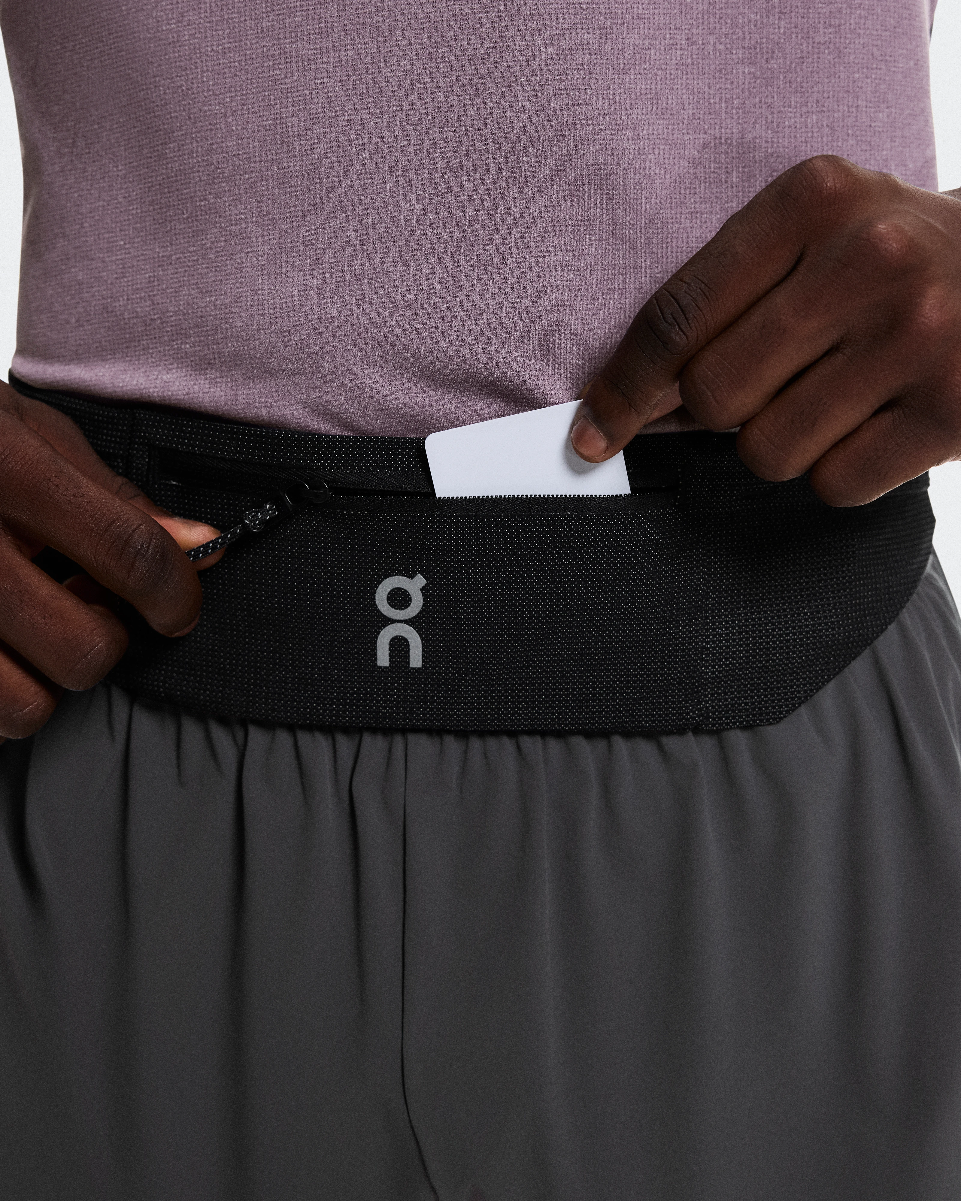 On Speed Belt Black Unisex Belts