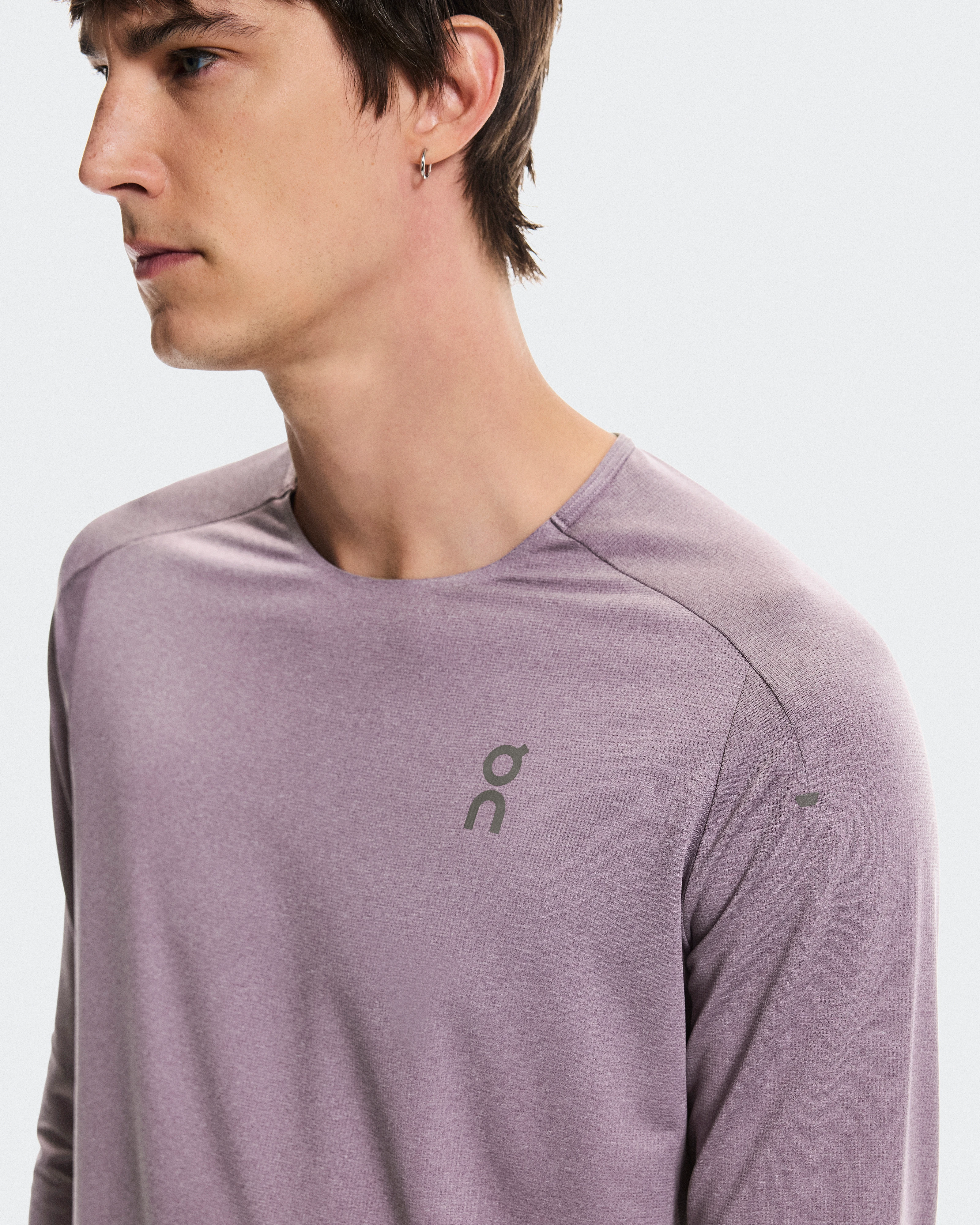 On Performance Long-T Dewberry & Eclipse Men Tops and t-shirts